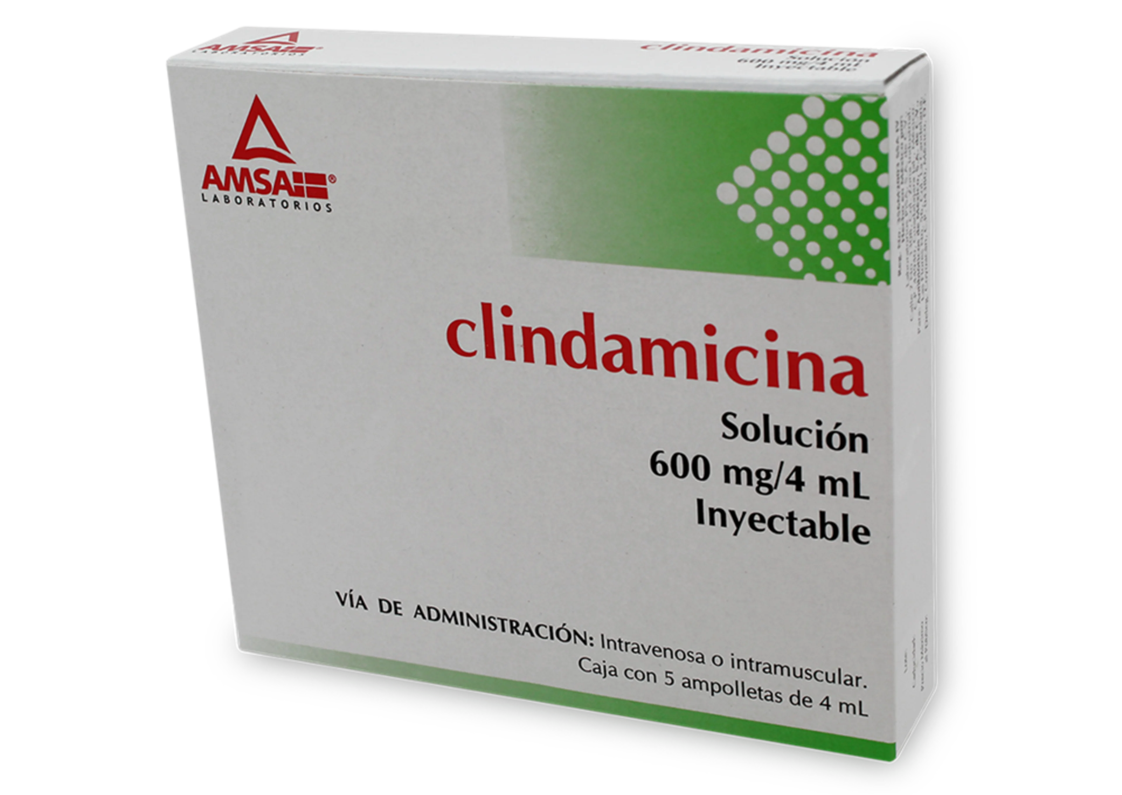 Clindamicina 600 Mg Con 5 Solución Inyectable
