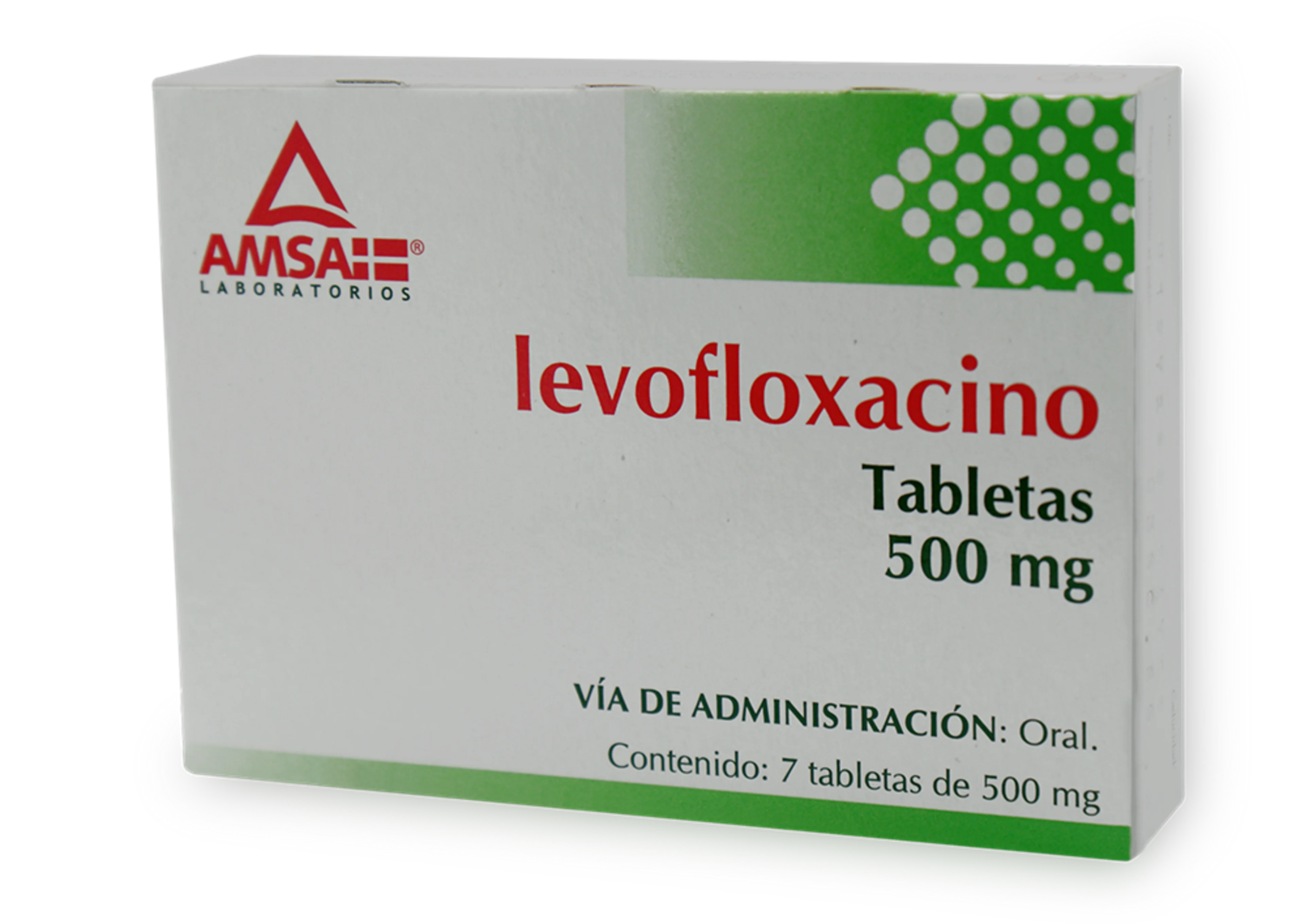 Levofloxacino 500 Mg Con 7 Tabletas (Amsa)