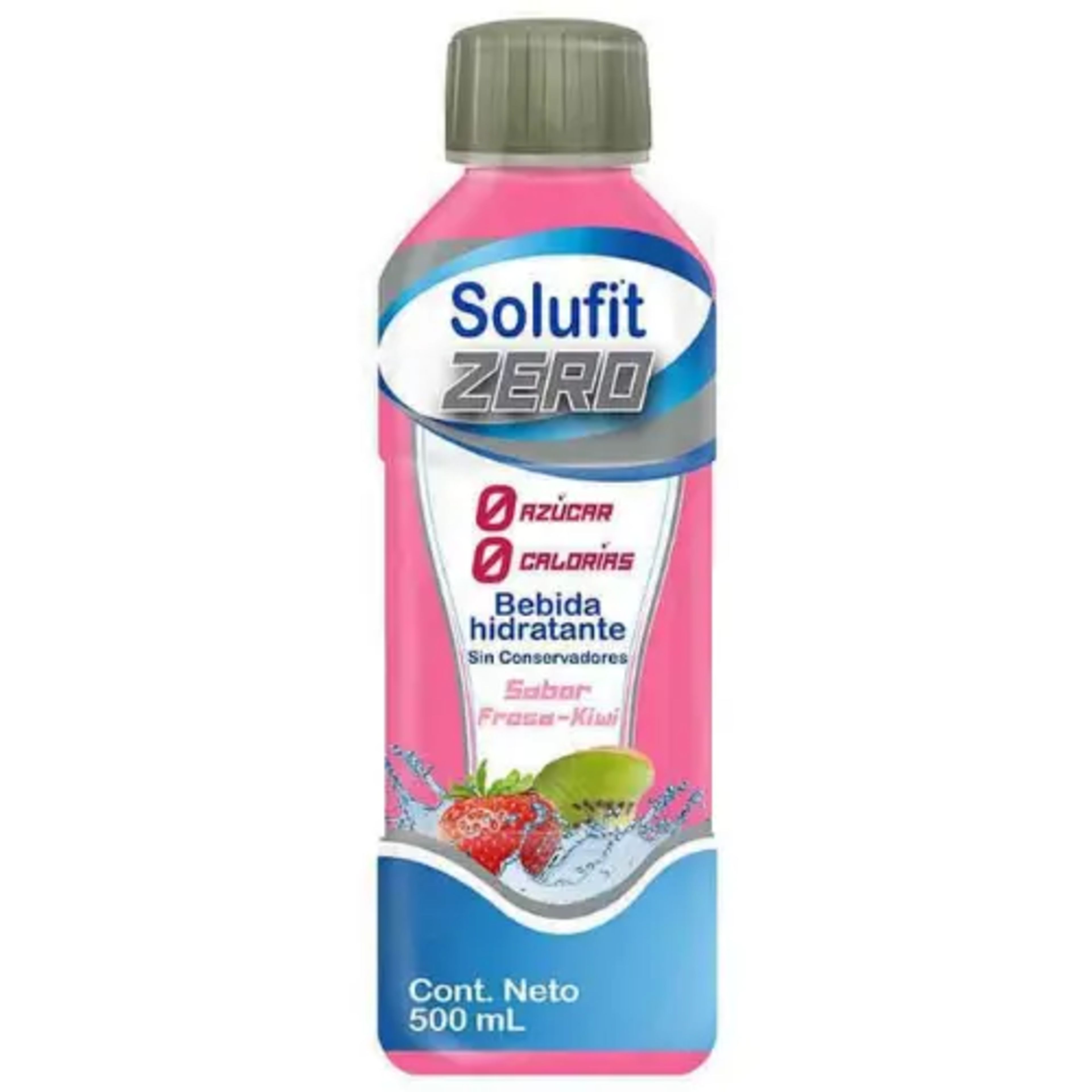 Solufit Zero Solución Sabor Fresa Kiwi Sin Azúcar 500 Ml