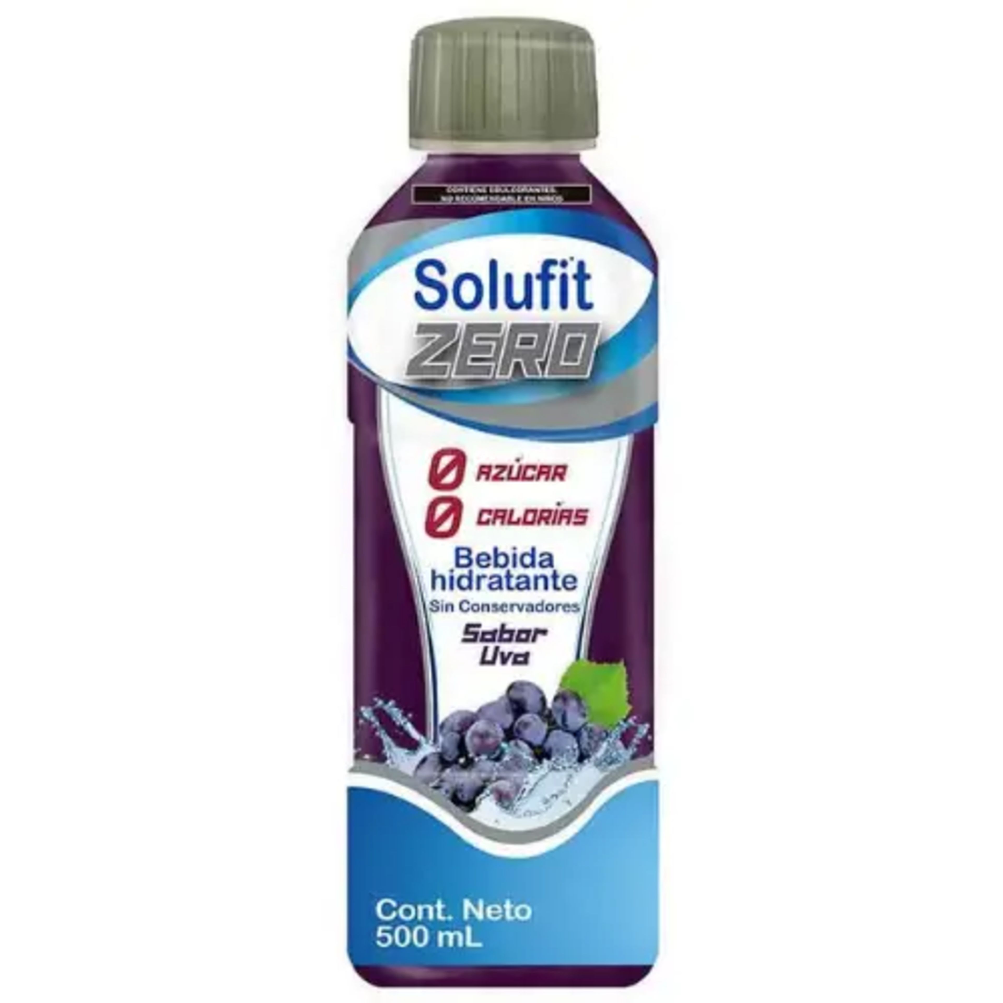 Solufit Zero Solución Sabor Uva Sin Azúcar 500 Ml