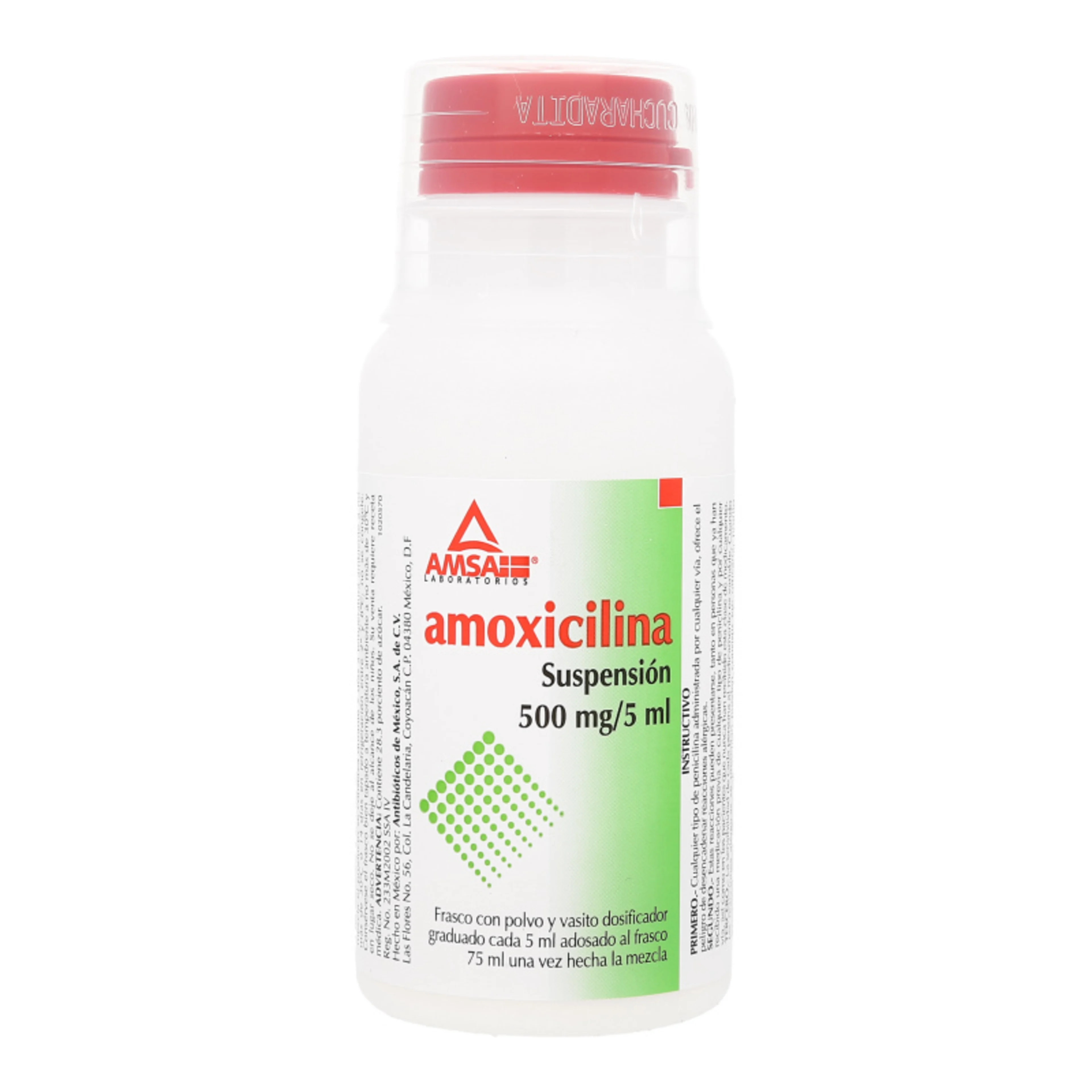 Amoxicilina 500mg/5ml Suspensión Con 75ml