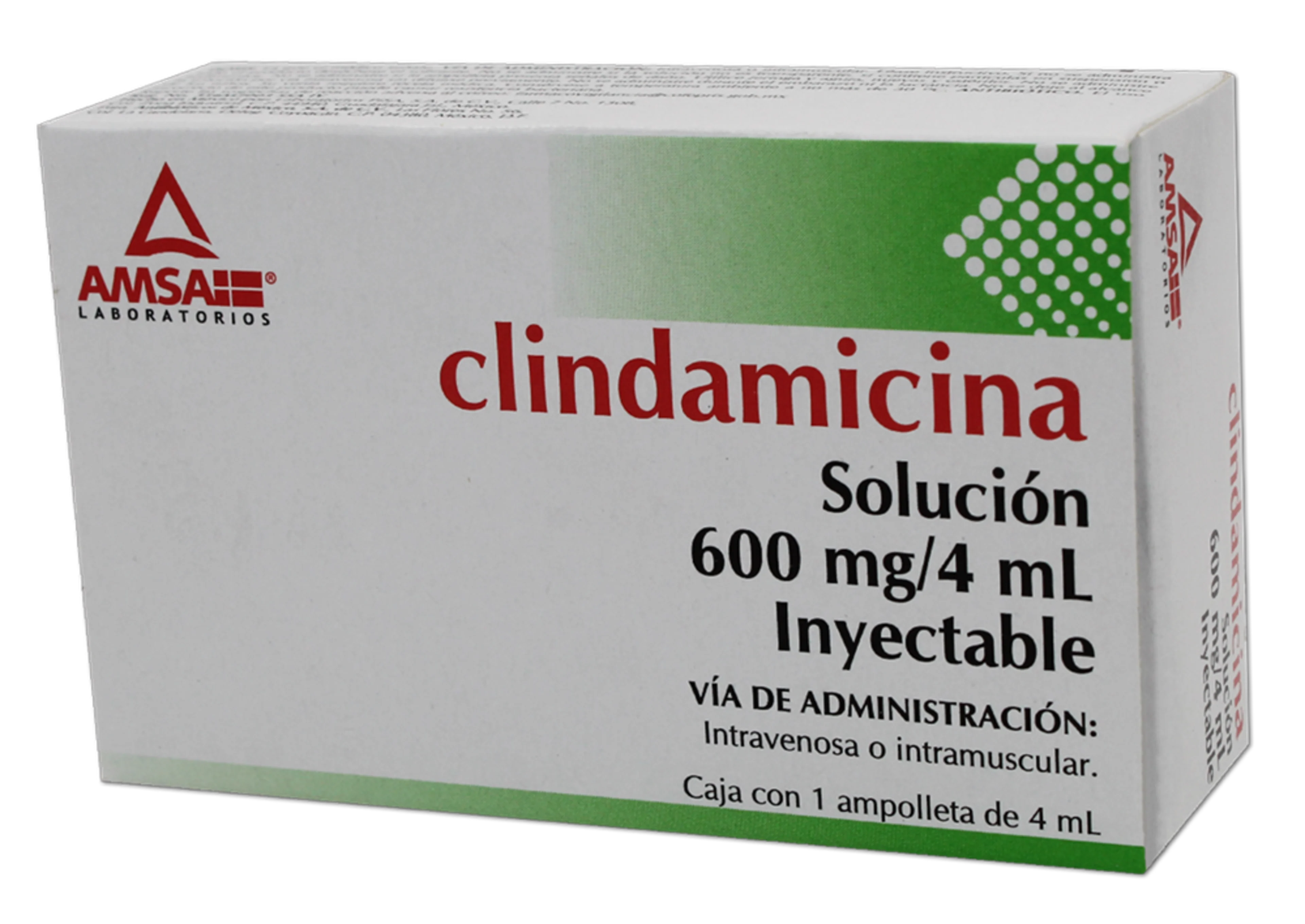 Clindamicina 600 Mg Solución Inyectable 4 Ml