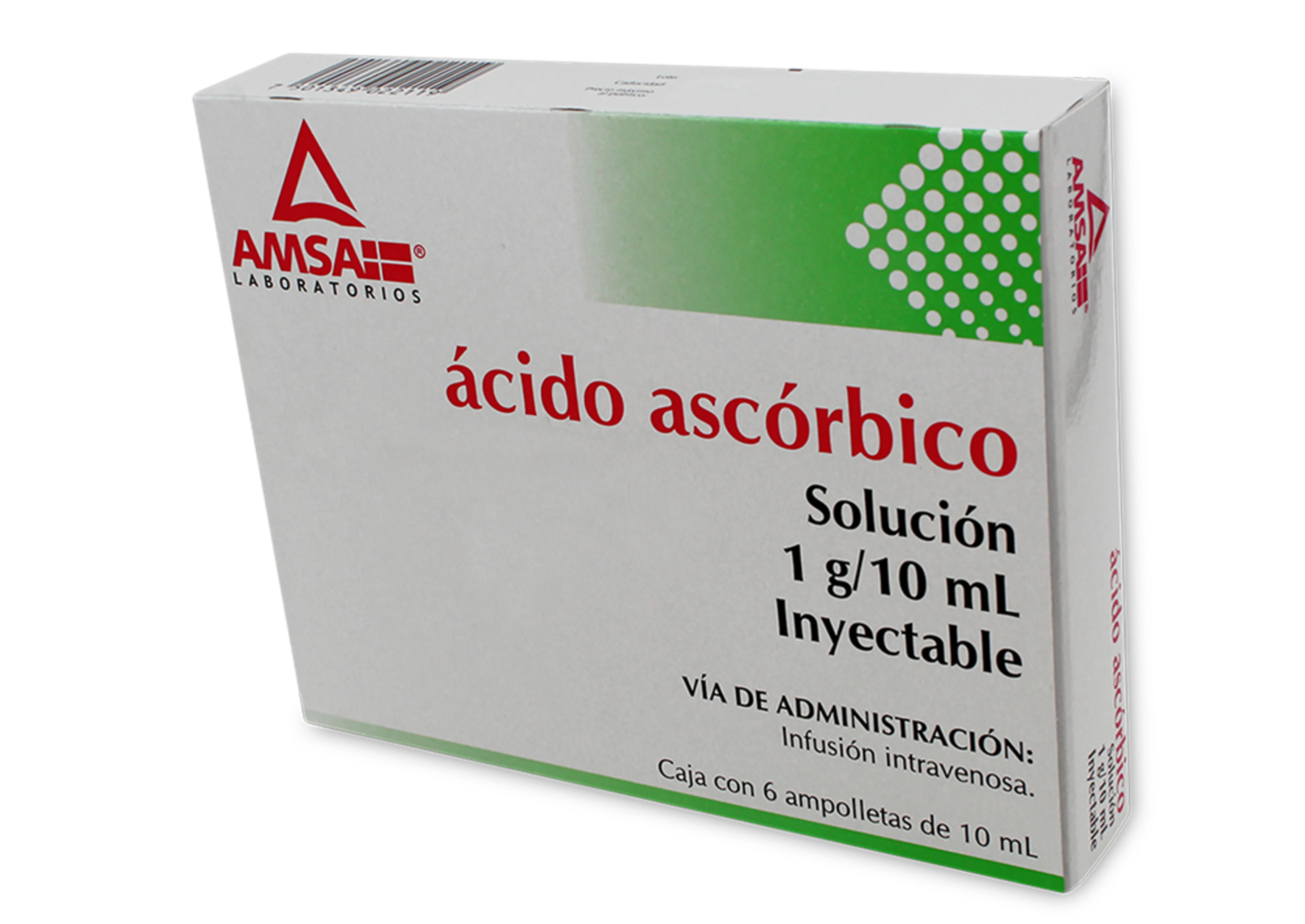 Ácido Ascórbico con 6 Ampollas