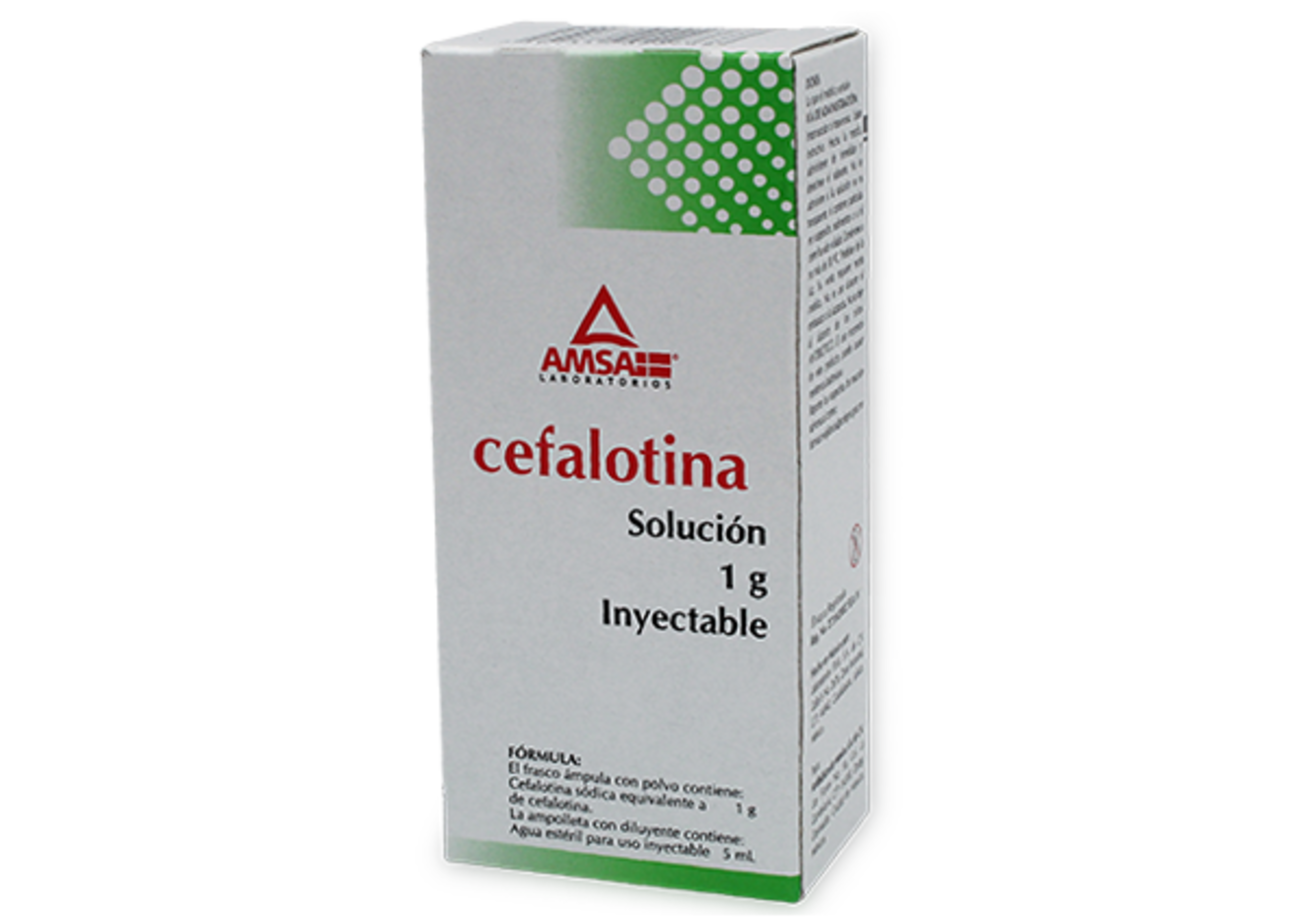 Cefalotina 1 G Con 1 Frasco Ámpula 5 Ml