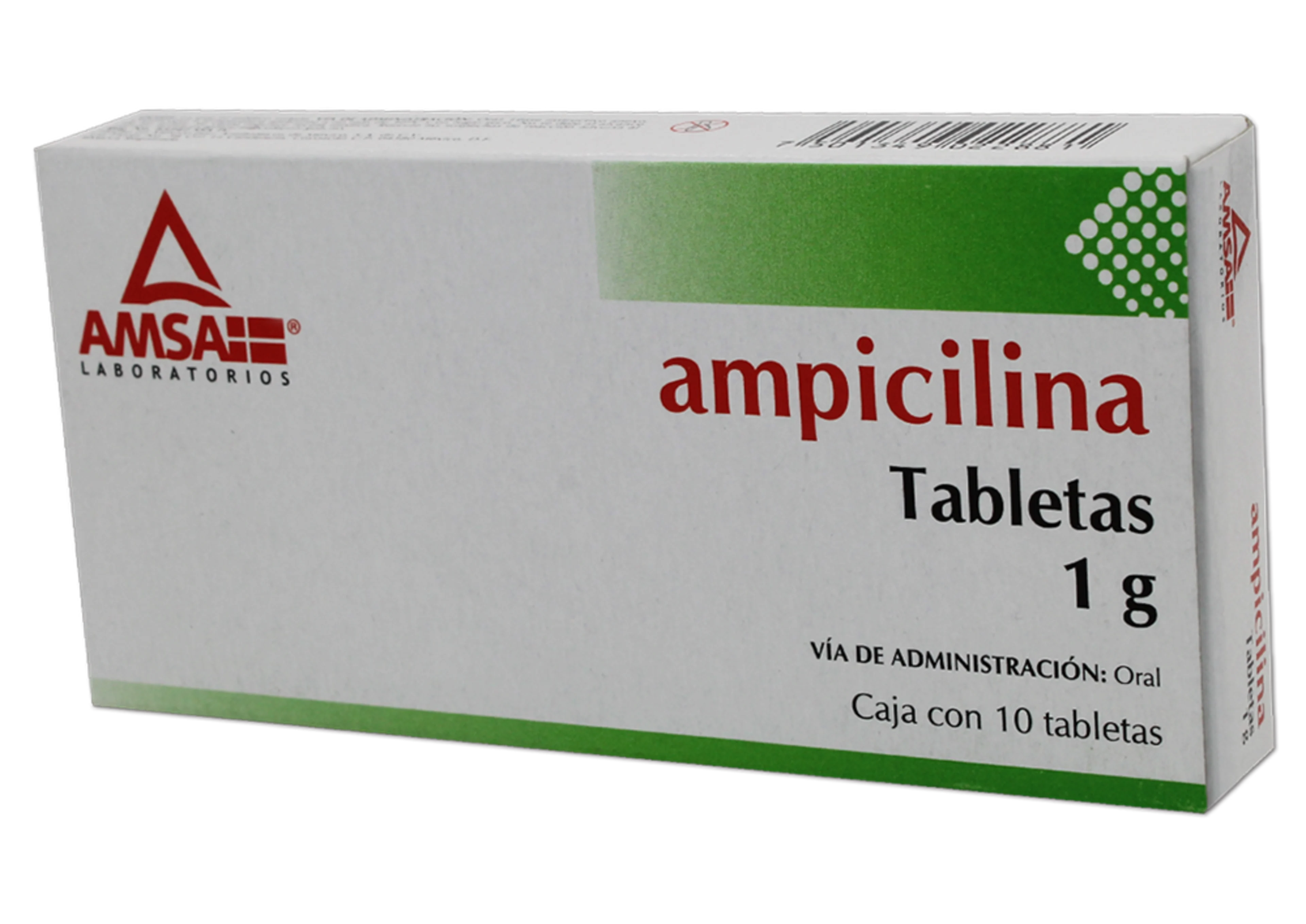 Ampicilina 1 G Con 10 Tabletas