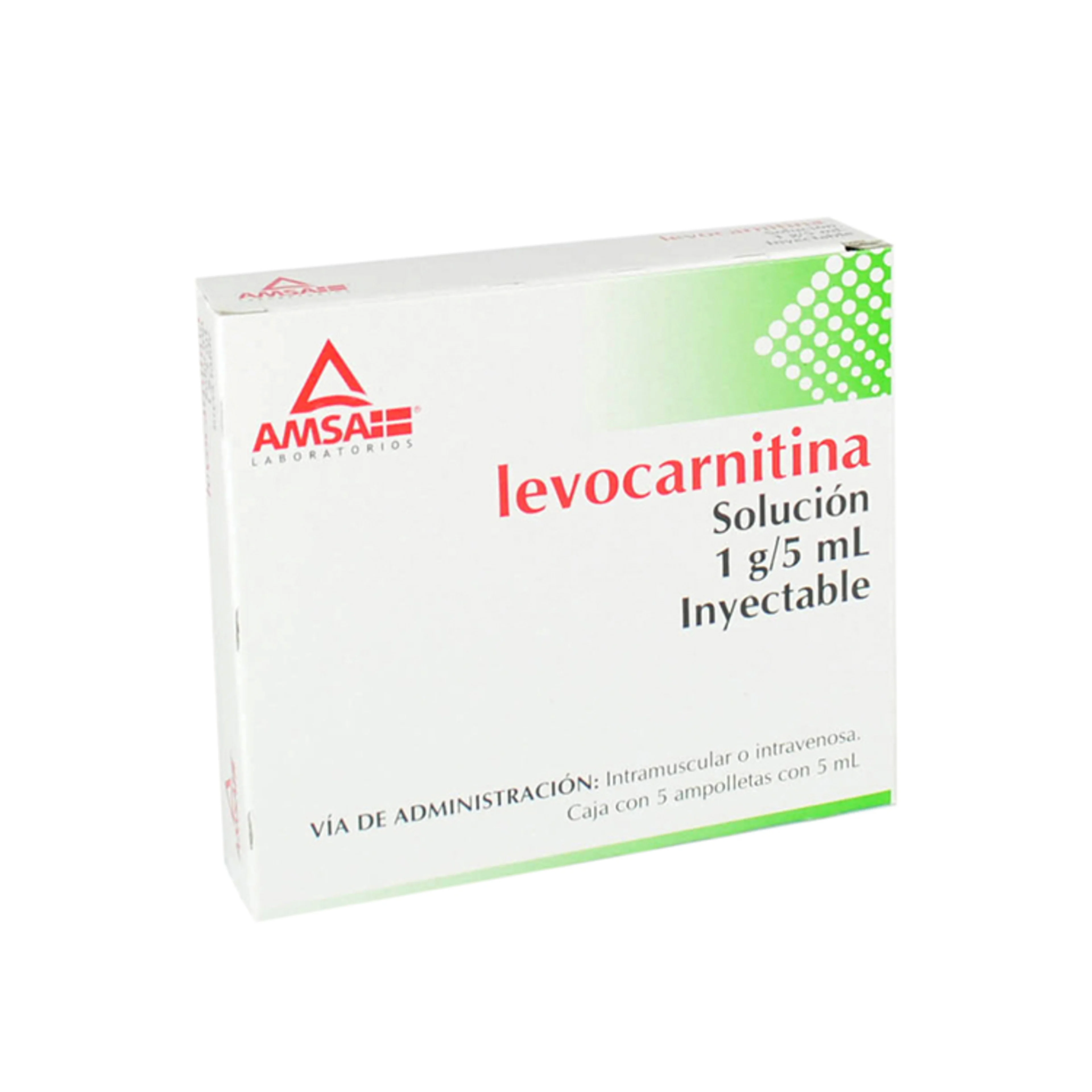 Levocarnitina 1 G Con 5 Ampolletas