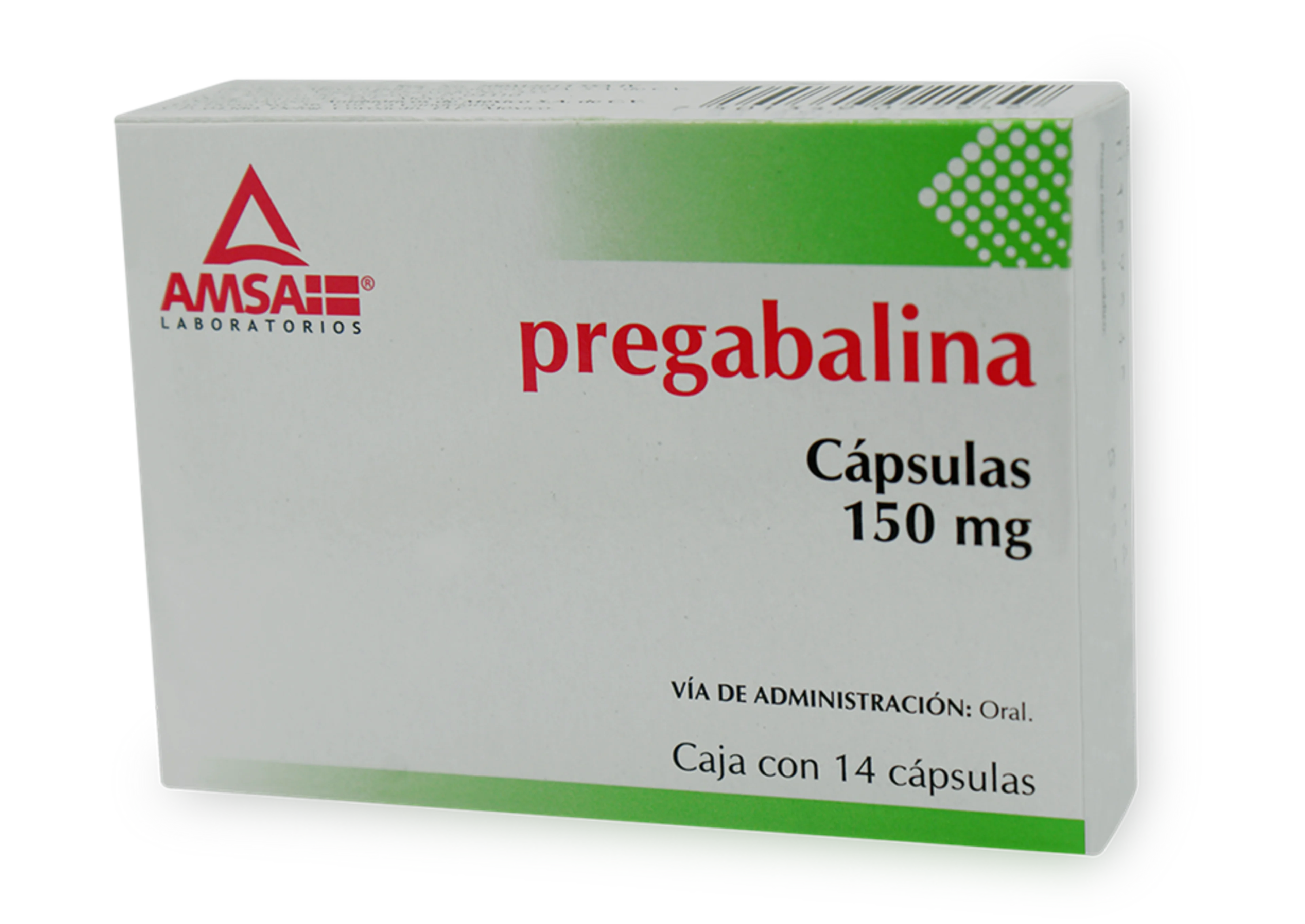 Pregabalina 150 Mg Con 14 Cápsulas (Amsa)