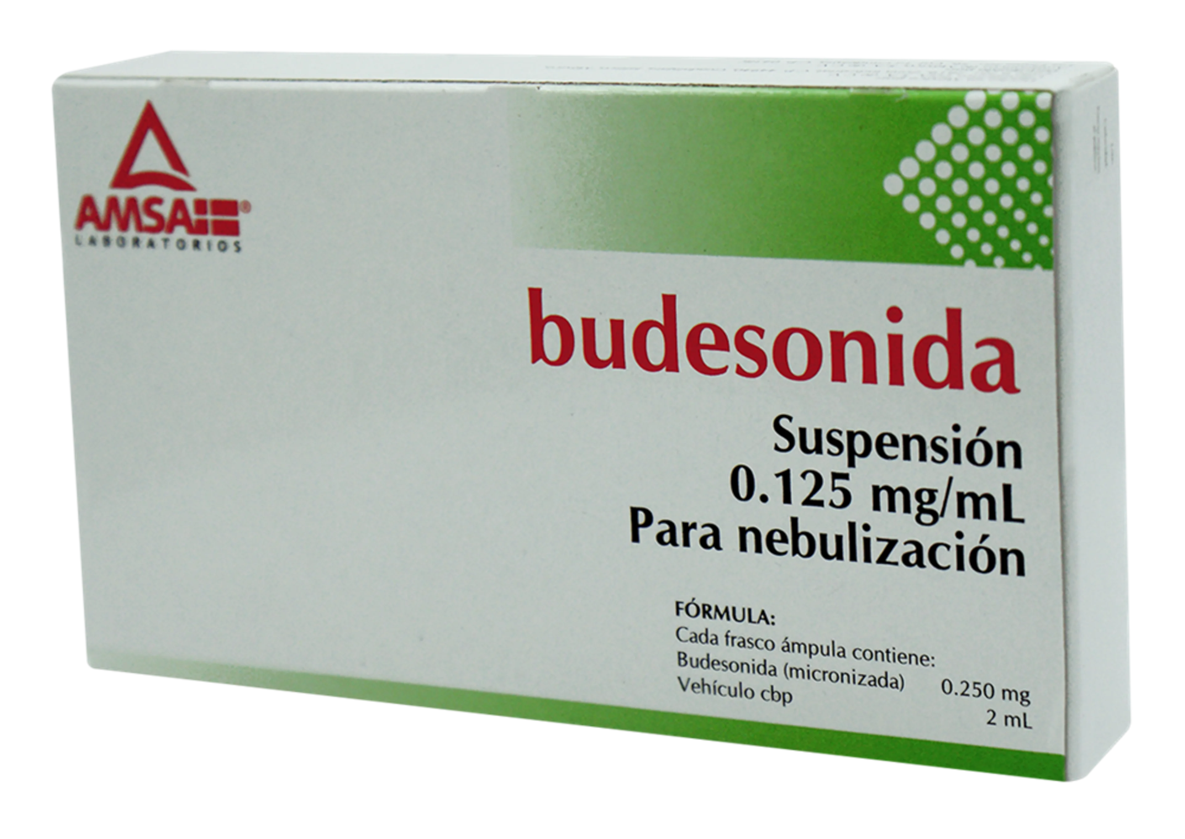 Budesonida 0.125 Mg Suspensión Para Nebulización Con 5 Ampolletas