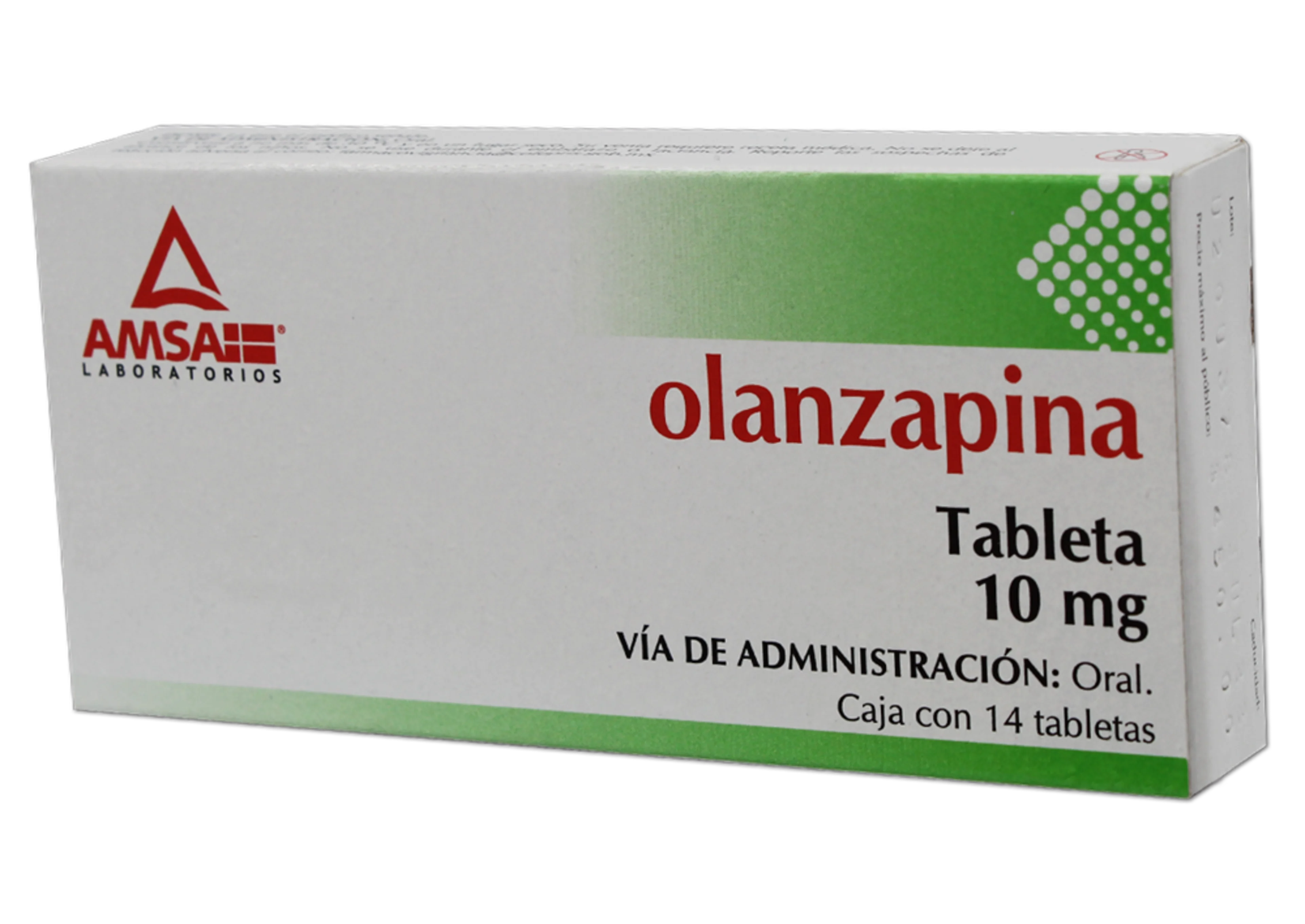 Olanzapina 10 Mg Con 14 Tabletas (Amsa)
