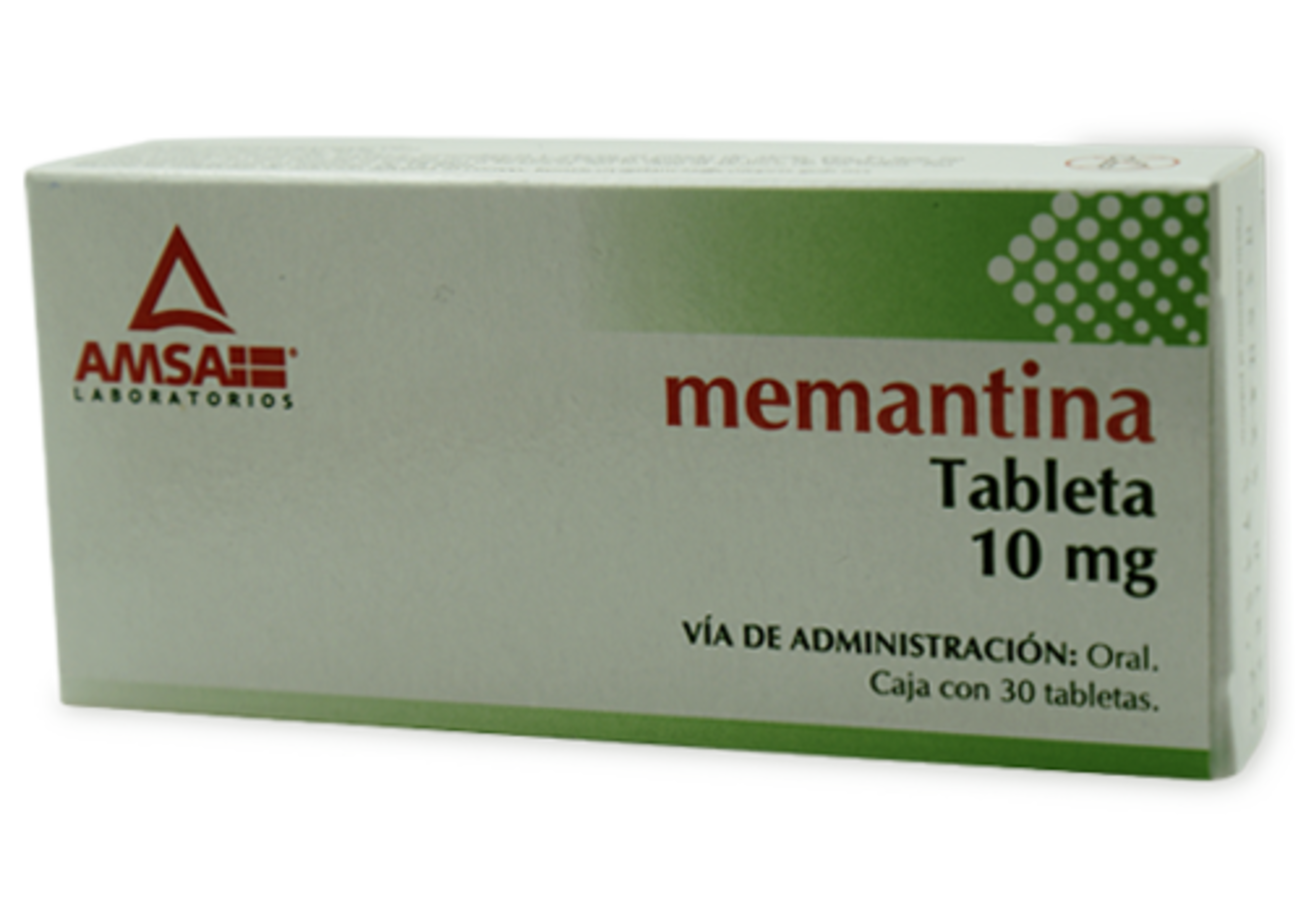 Memantina 10 Mg Con 30 Tabletas