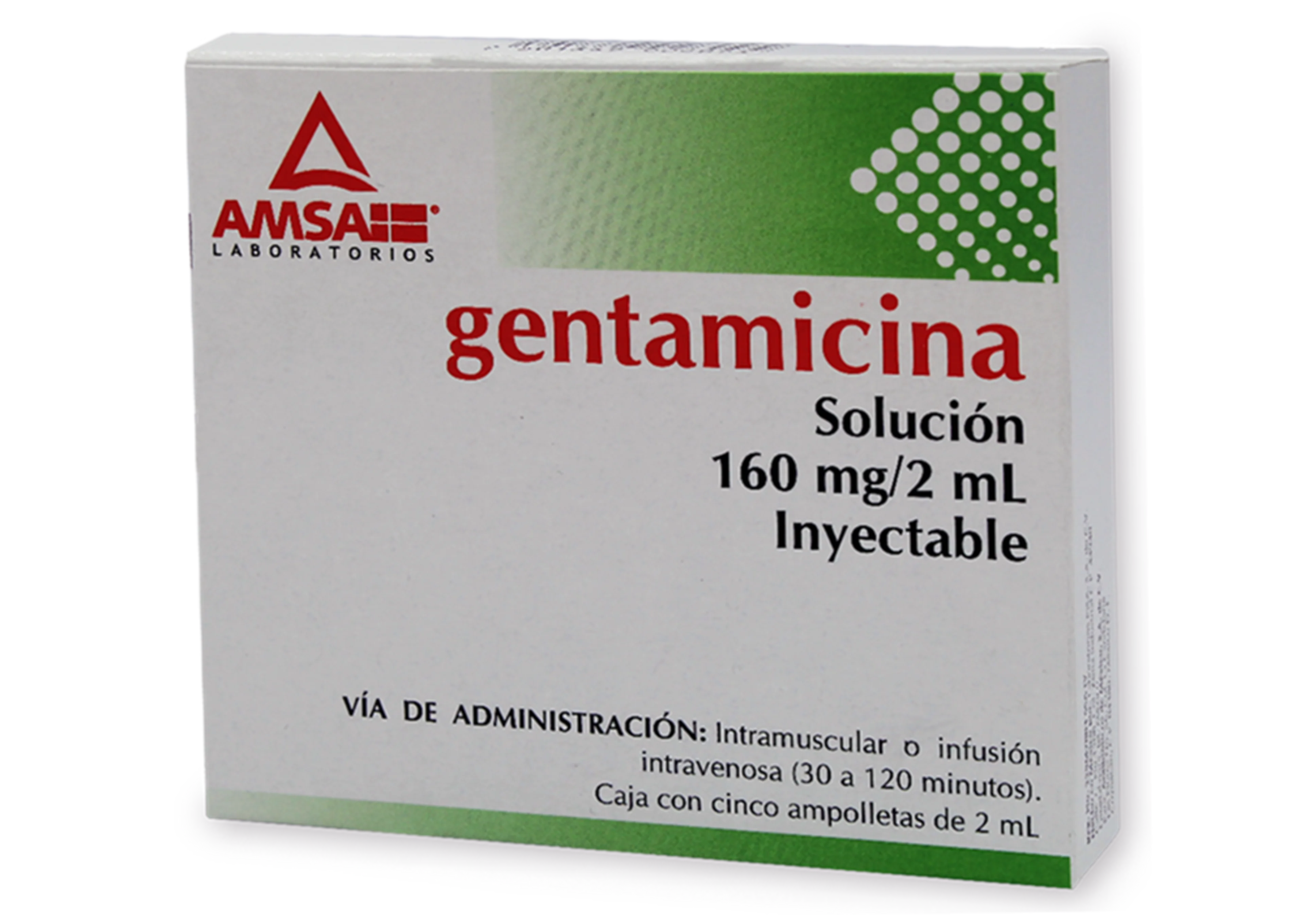Gentamicina 160 Mg Con 5 Ampolleta