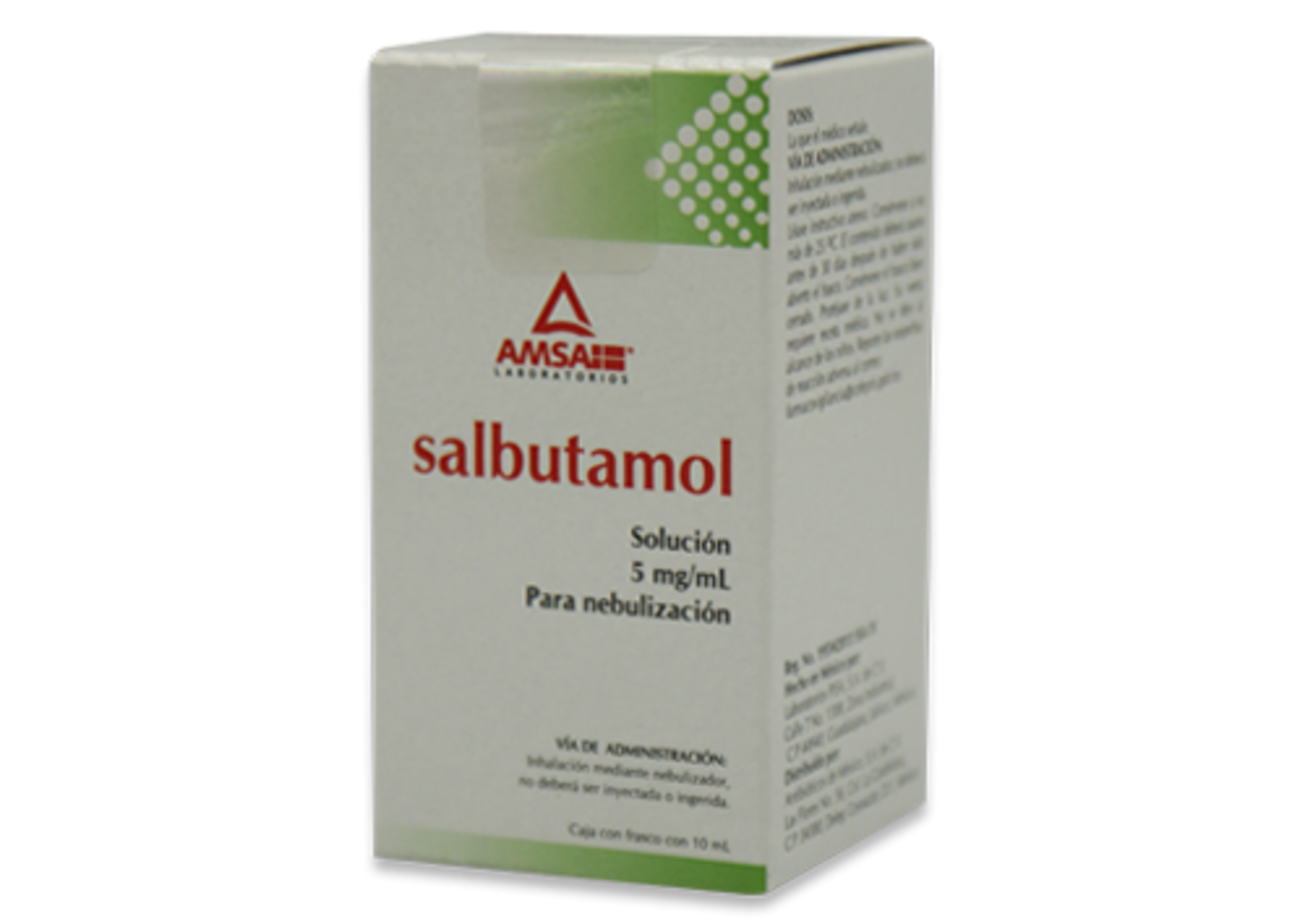 Salbutamol 5 Mg Solución Para Nebulización 10 Ml