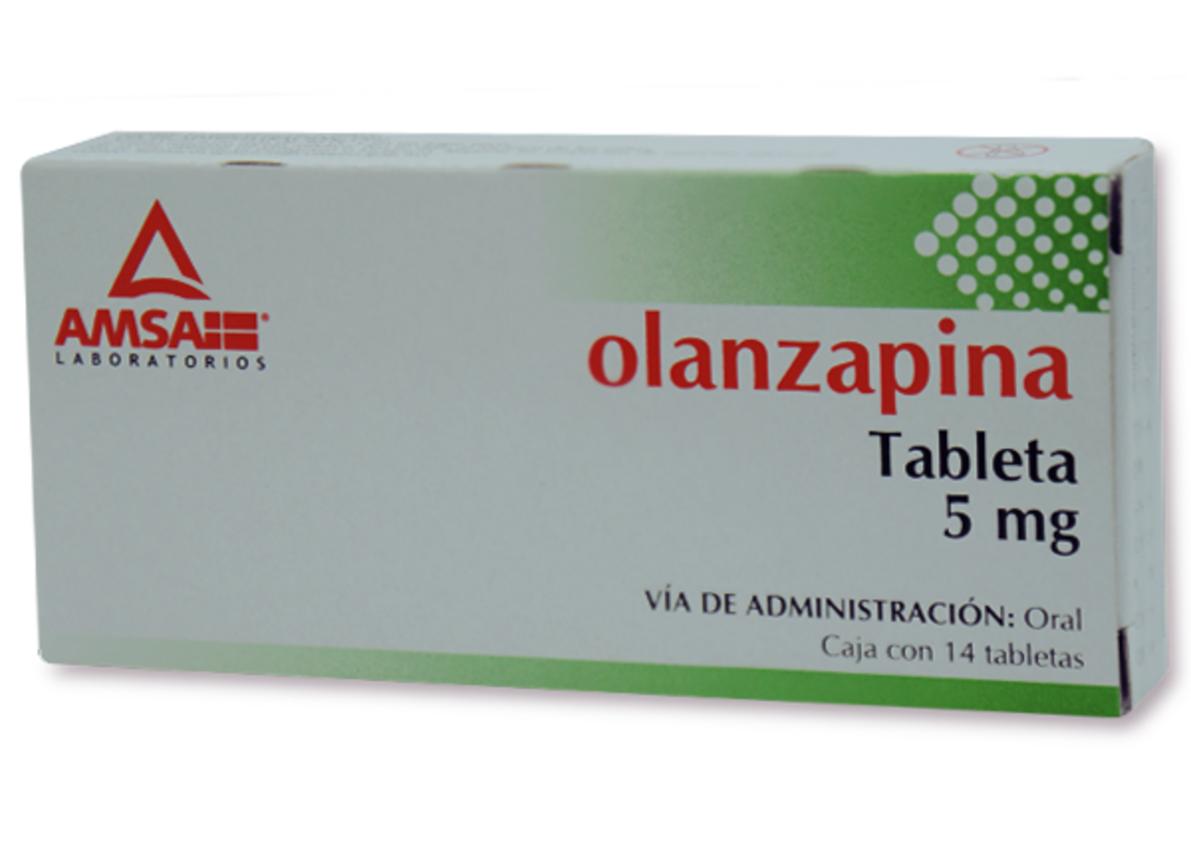 Olanzapina 5 Mg Con 14 Tabletas
