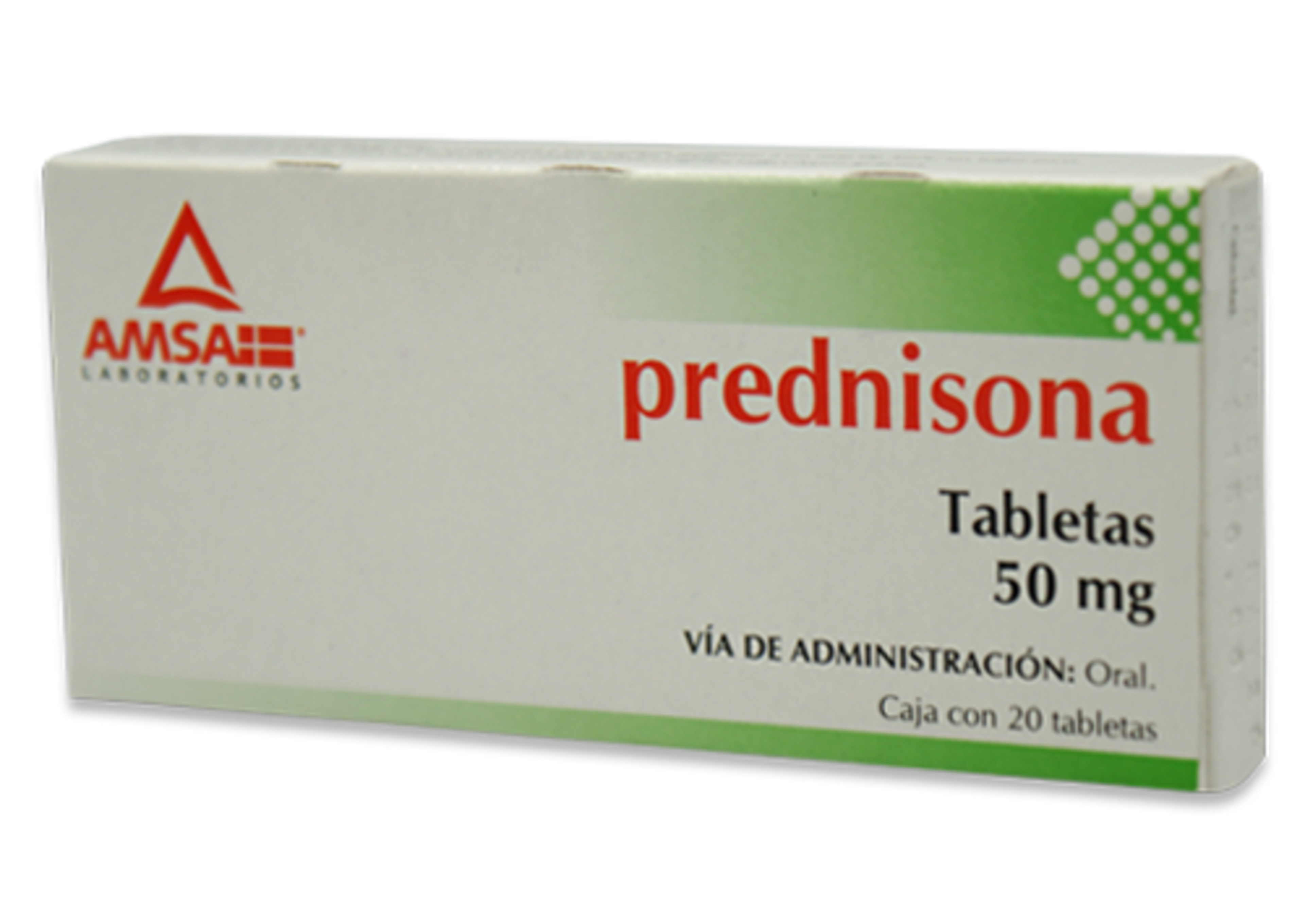 Prednisona 50 Mg Con 20 Tabletas