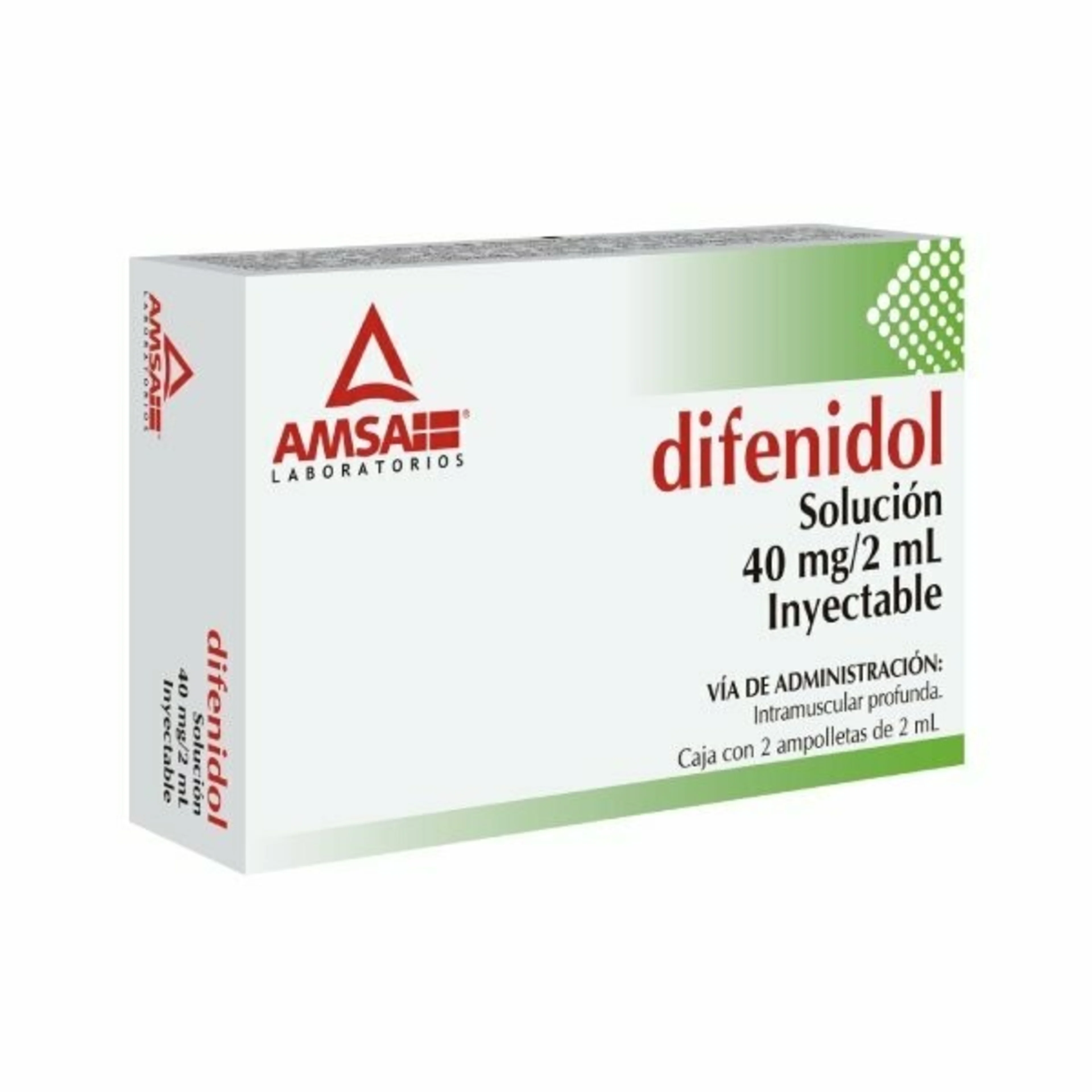 Difenidol 40 Mg Con 2 Ampolletas De 2 Ml