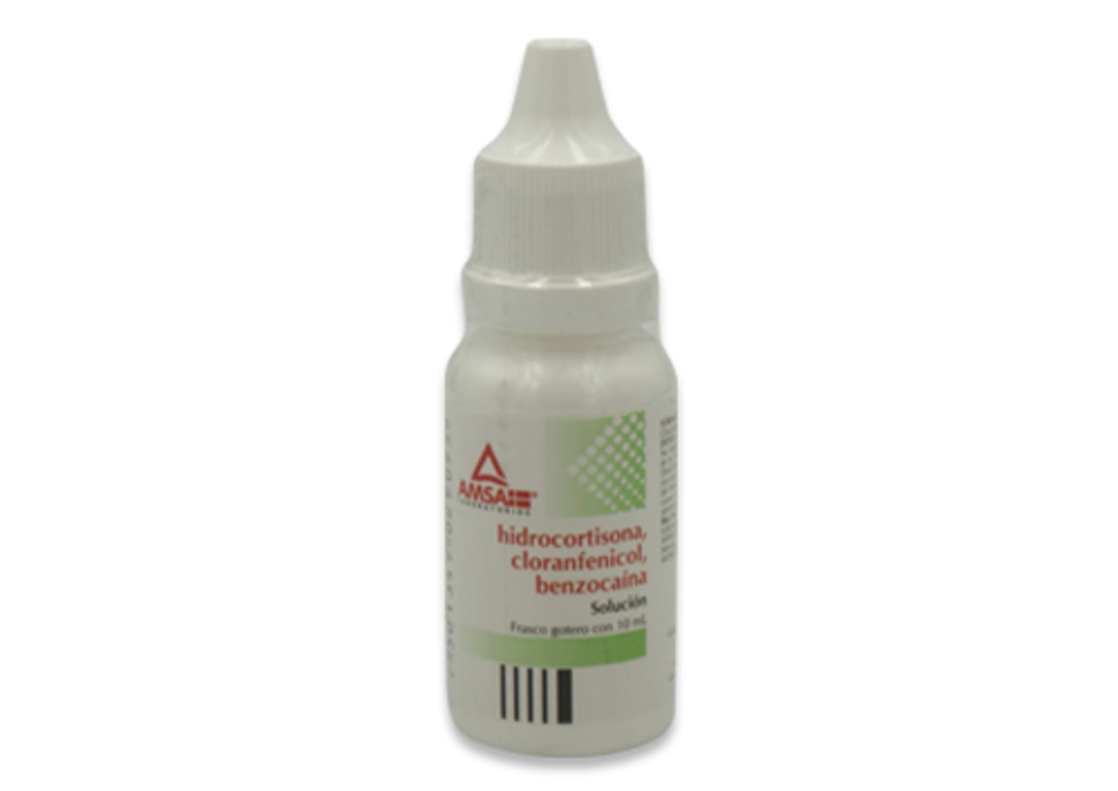 Hidrocortisona, Cloranfenicol, Benzocaína 10/25/20 Mg Solución Con 10 Ml