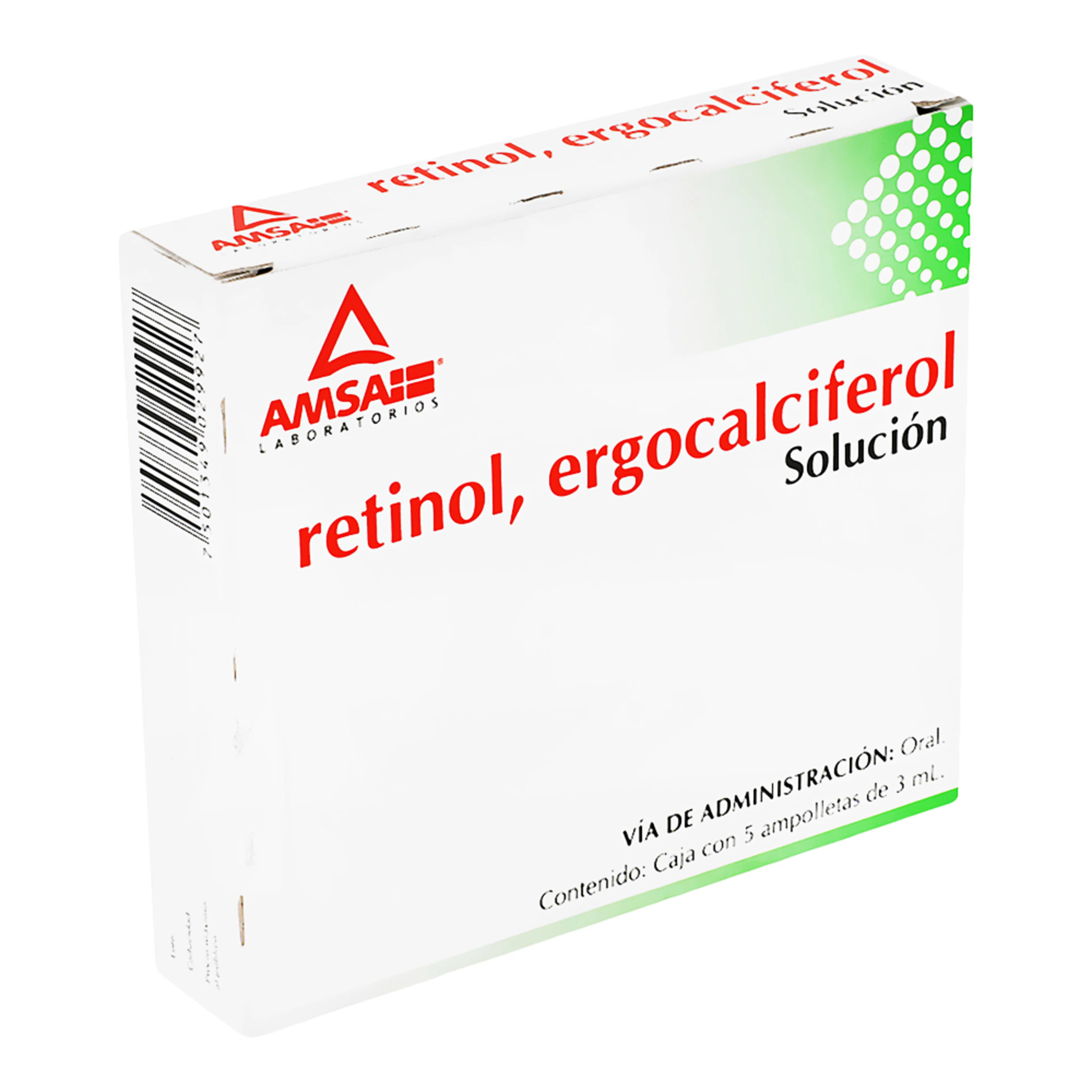 Vitaminas AD con 5 Ampollas