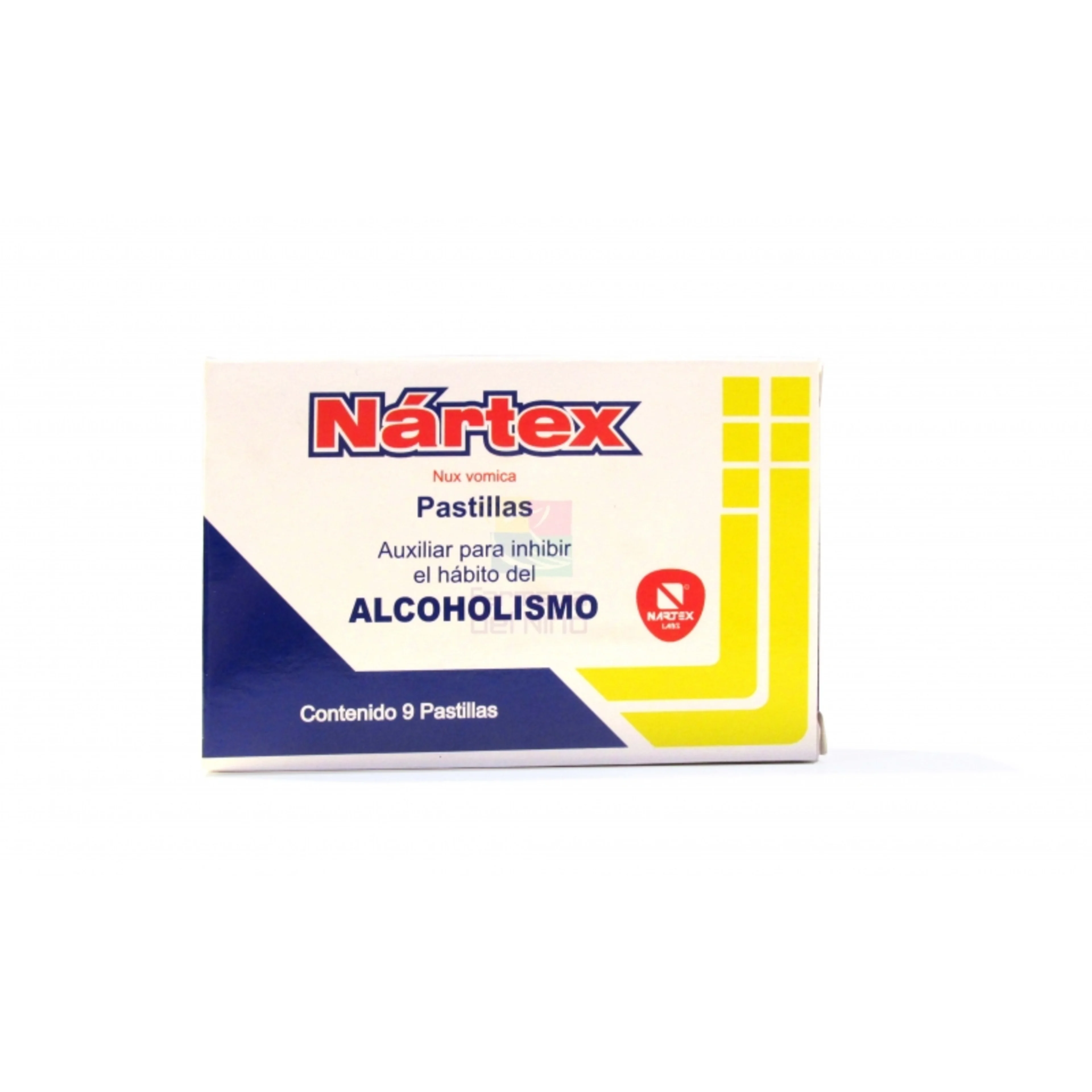 Nártex Nux Auxiliar Para Inhibir El Hábito Del Alcoholismo Con 9 Pastillas
