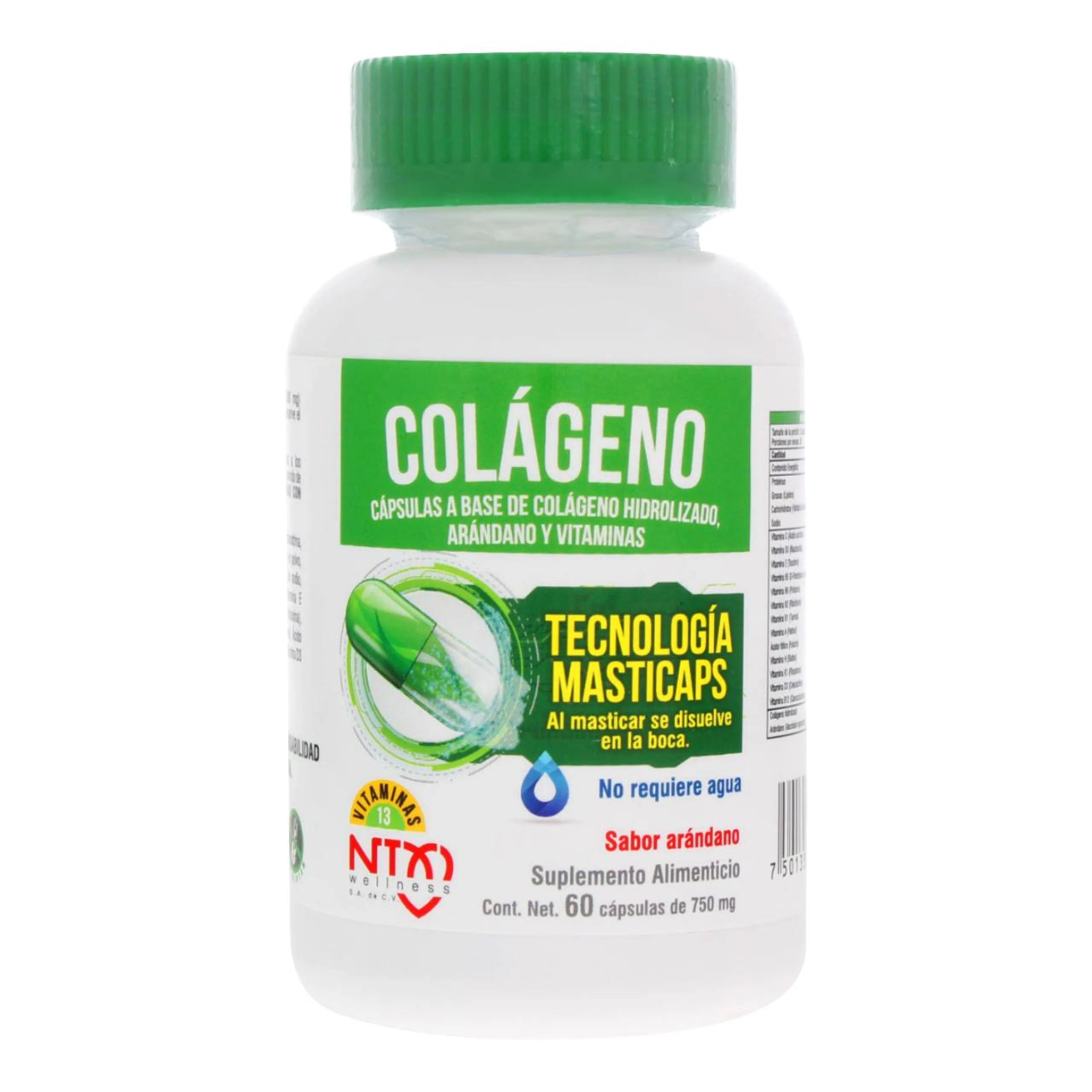 Colágeno Masticaps con 60 Cápsulas