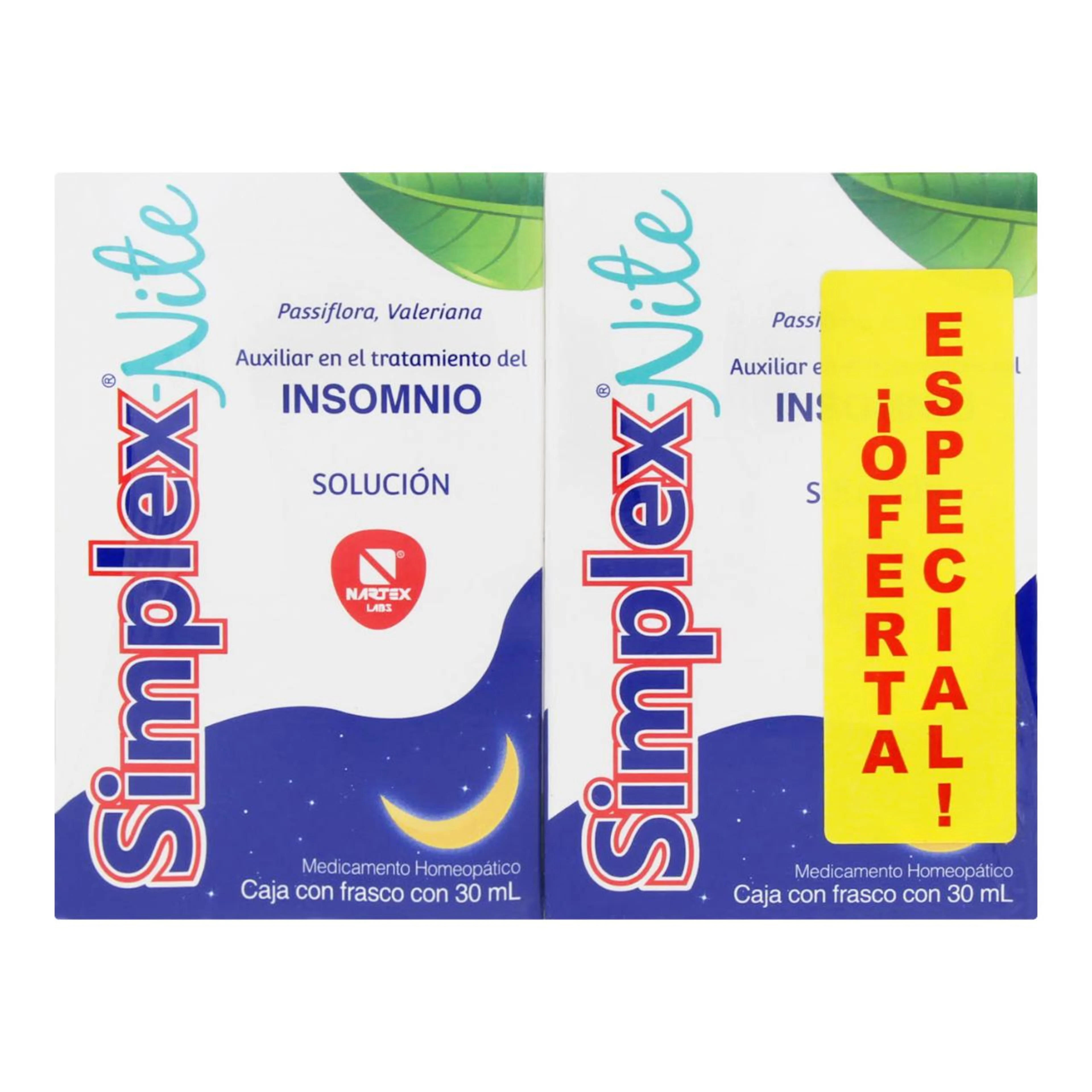 Simplex nite 2 frascos 30ml c/u precio especial