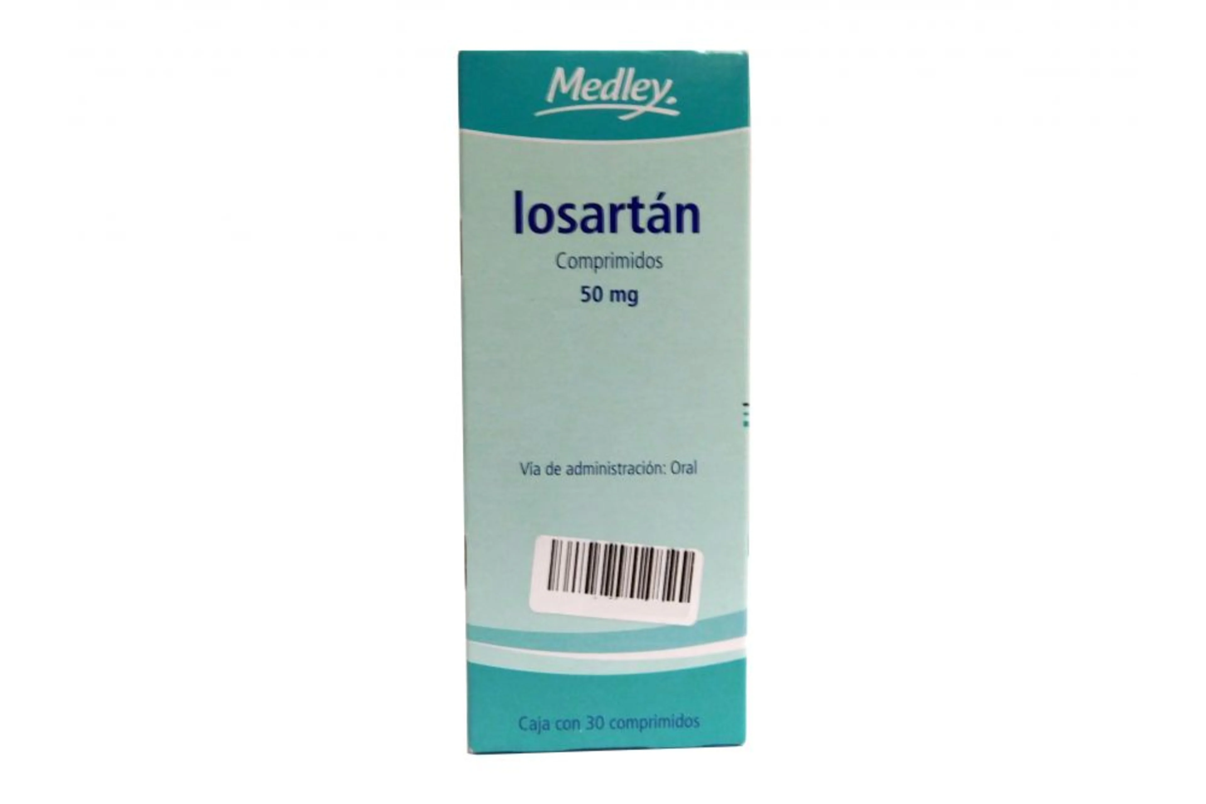Losartán 50 Mg Con 30 Comprimidos