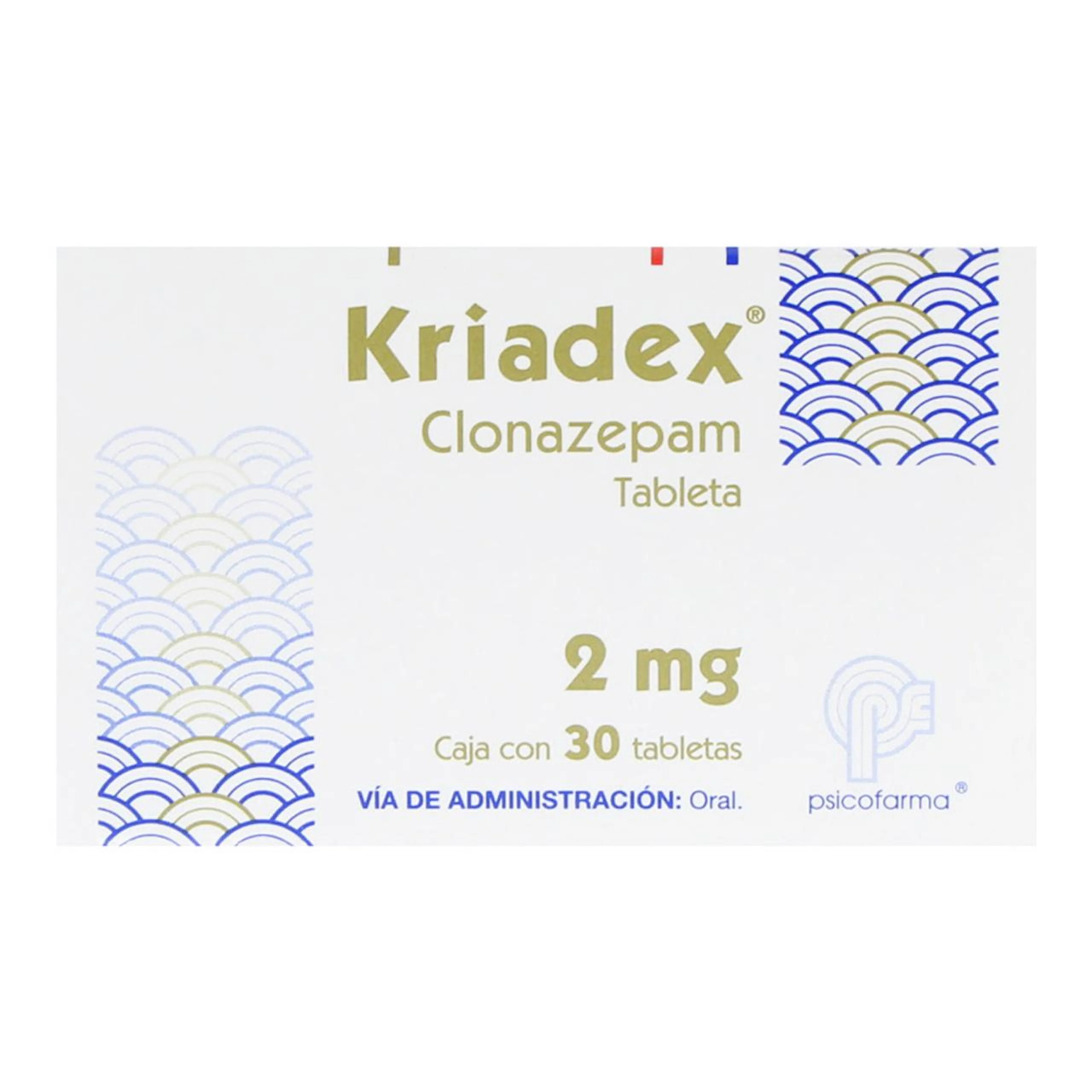 Kriadex 2 Mg Con 30 Tabletas