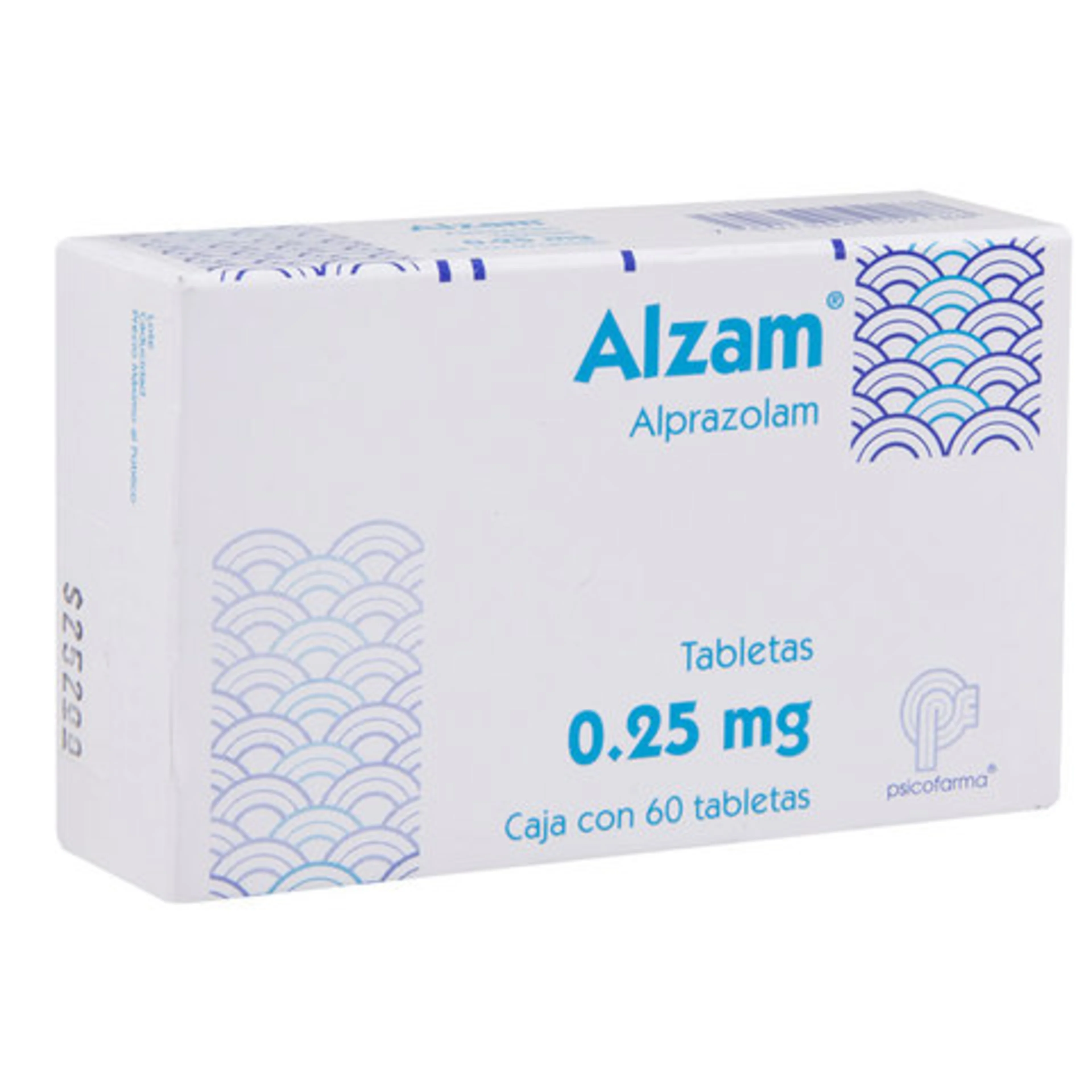 Alzam 0.25 Mg Con 60 Tabletas