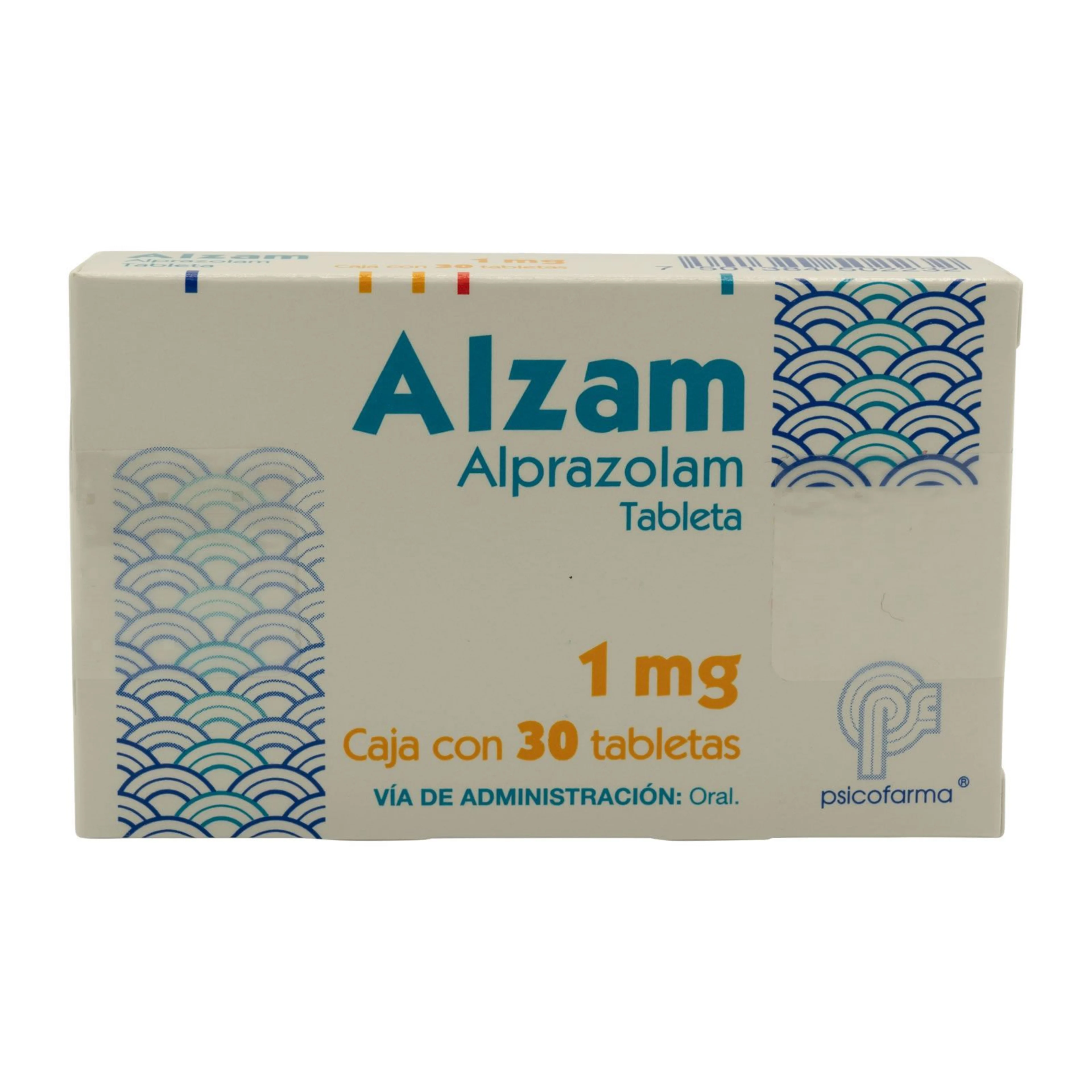 Alzam 1 Mg Con 30 Tabletas