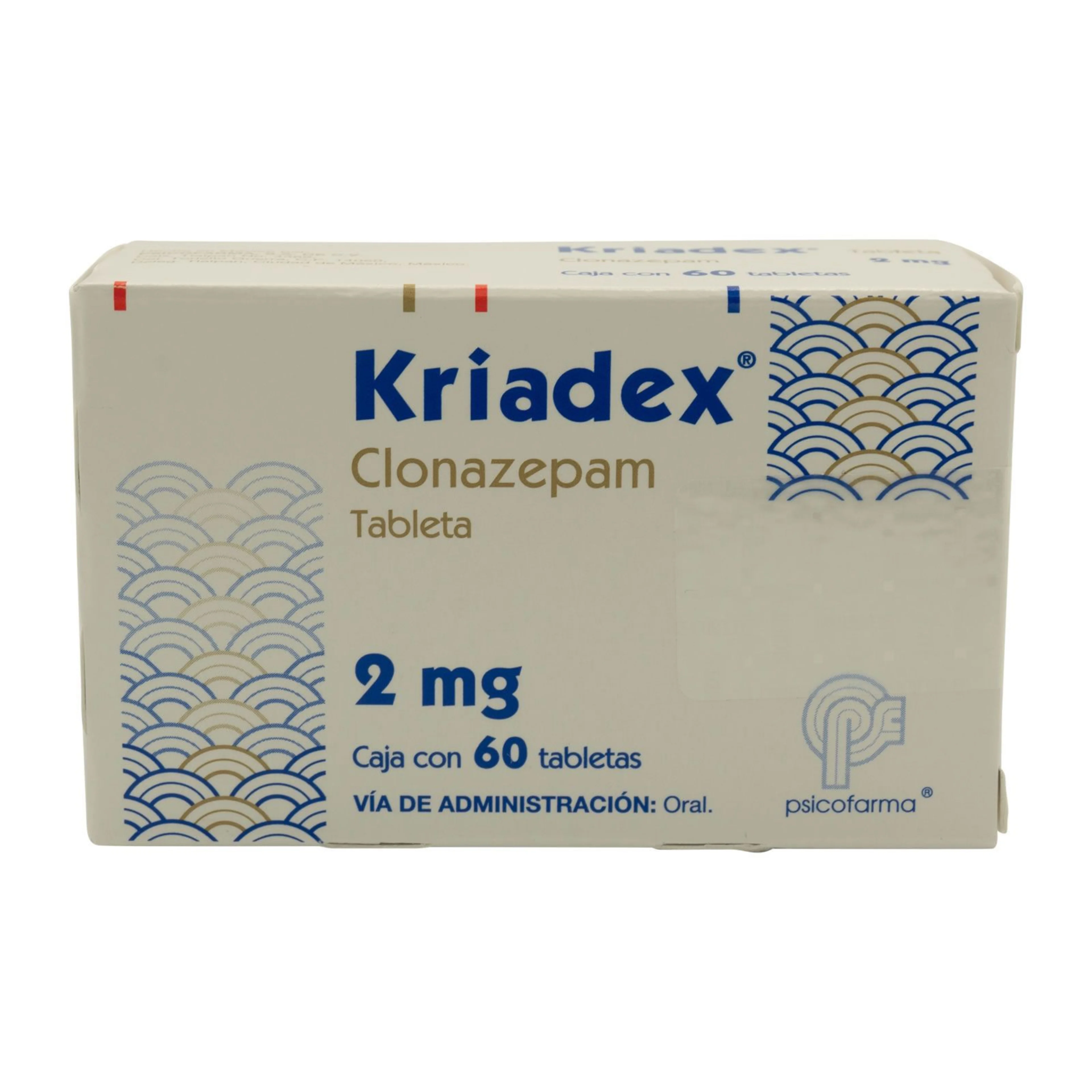 Kriadex 2 Mg Con 60 Tabletas