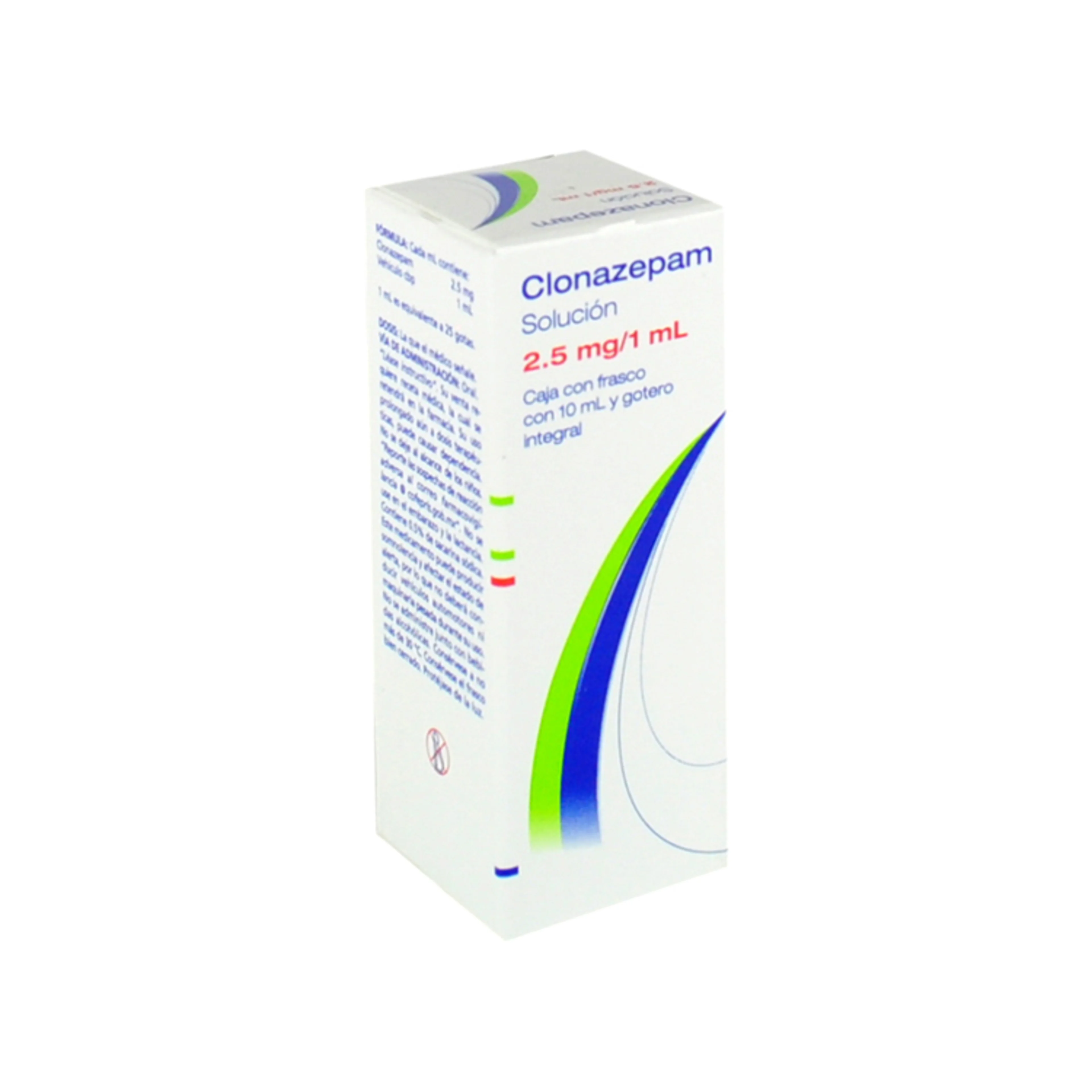 Clonazepam 2.5 Mg Solución Con 10 Ml