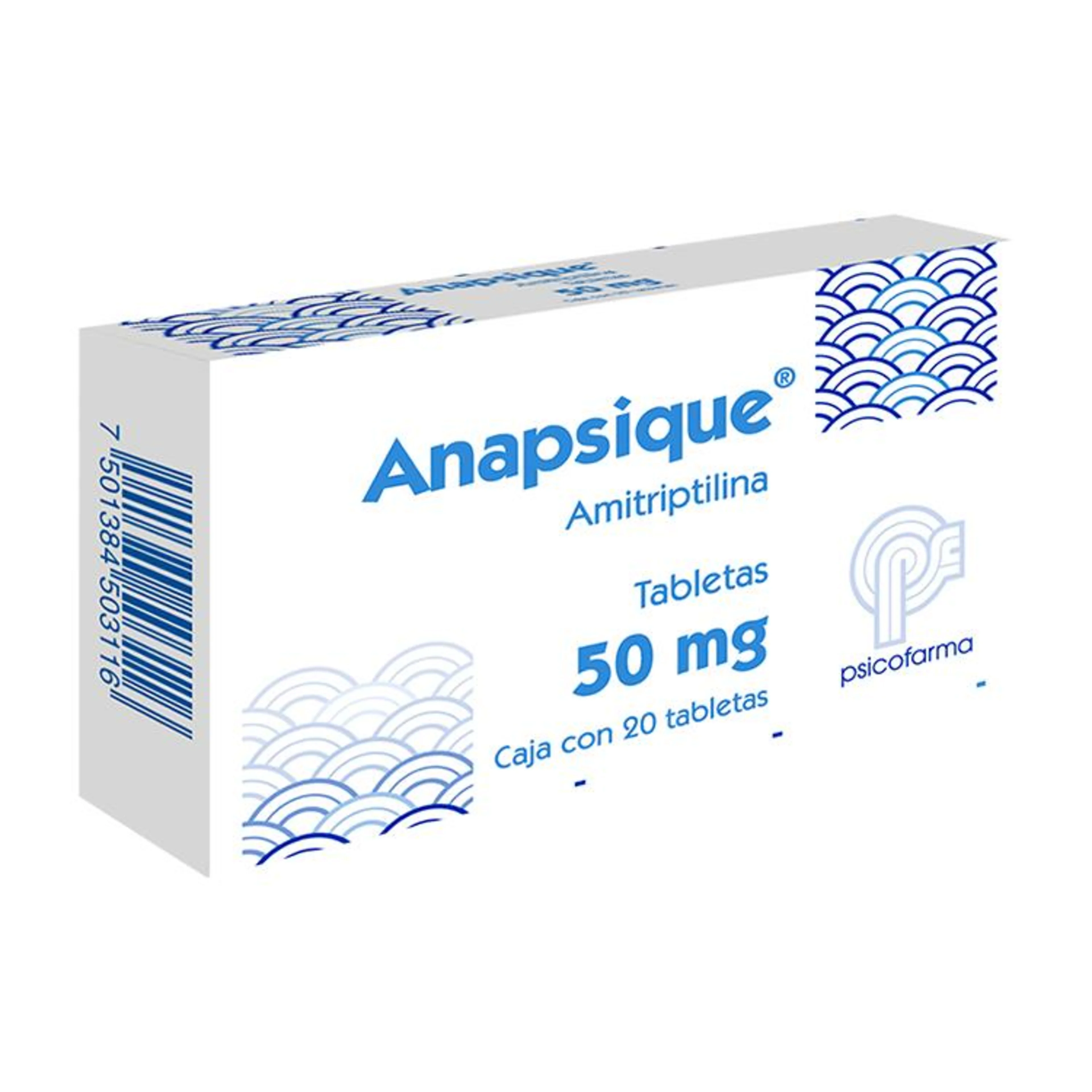 Anapsique 50 Mg Con 20 Tabletas