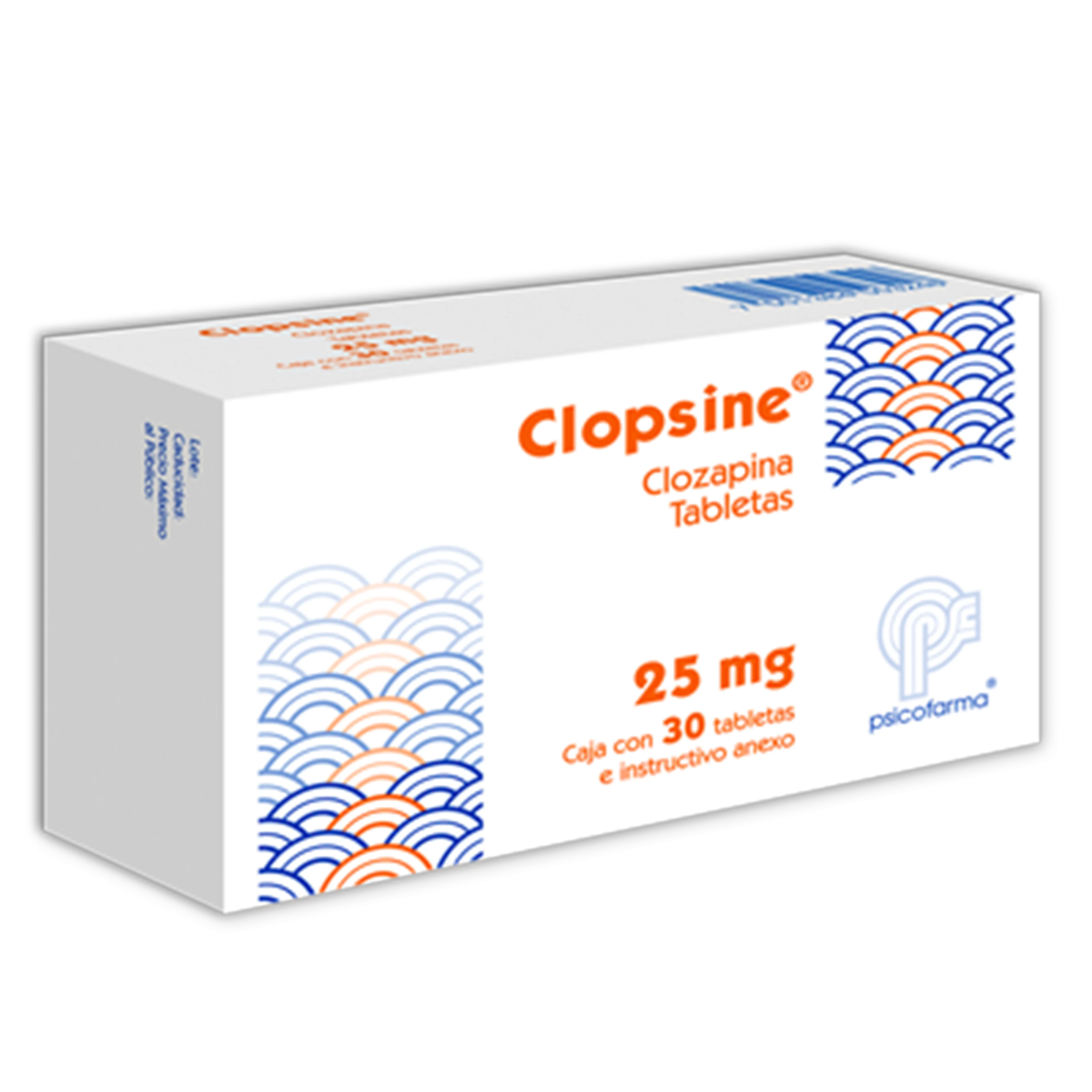 Clopsine 25 Mg Con 30 Tabletas