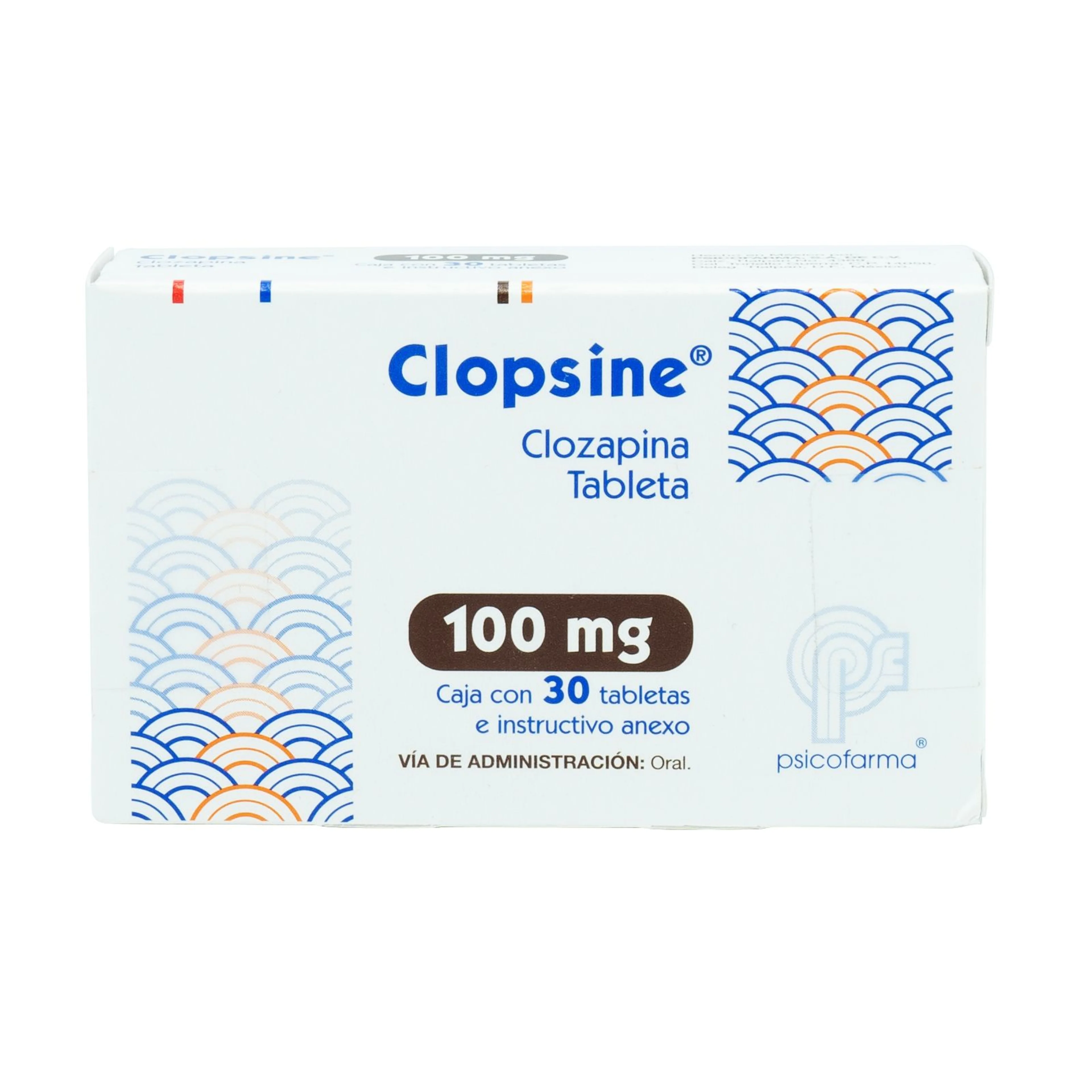 Clopsine 100 Mg Con 30 Tabletas