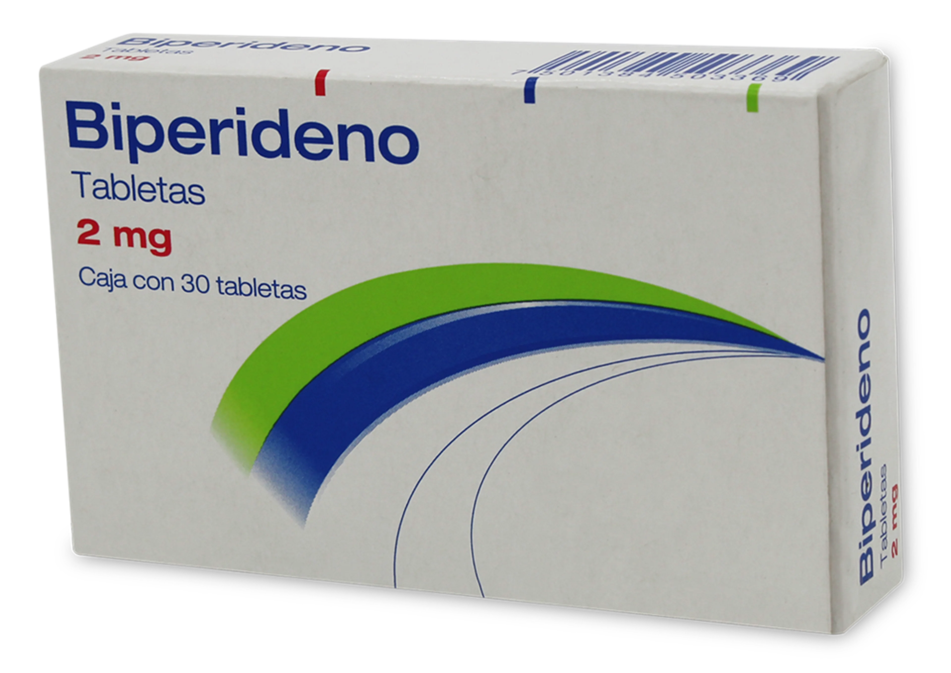 Biperideno 2 Mg 30 Tabletas