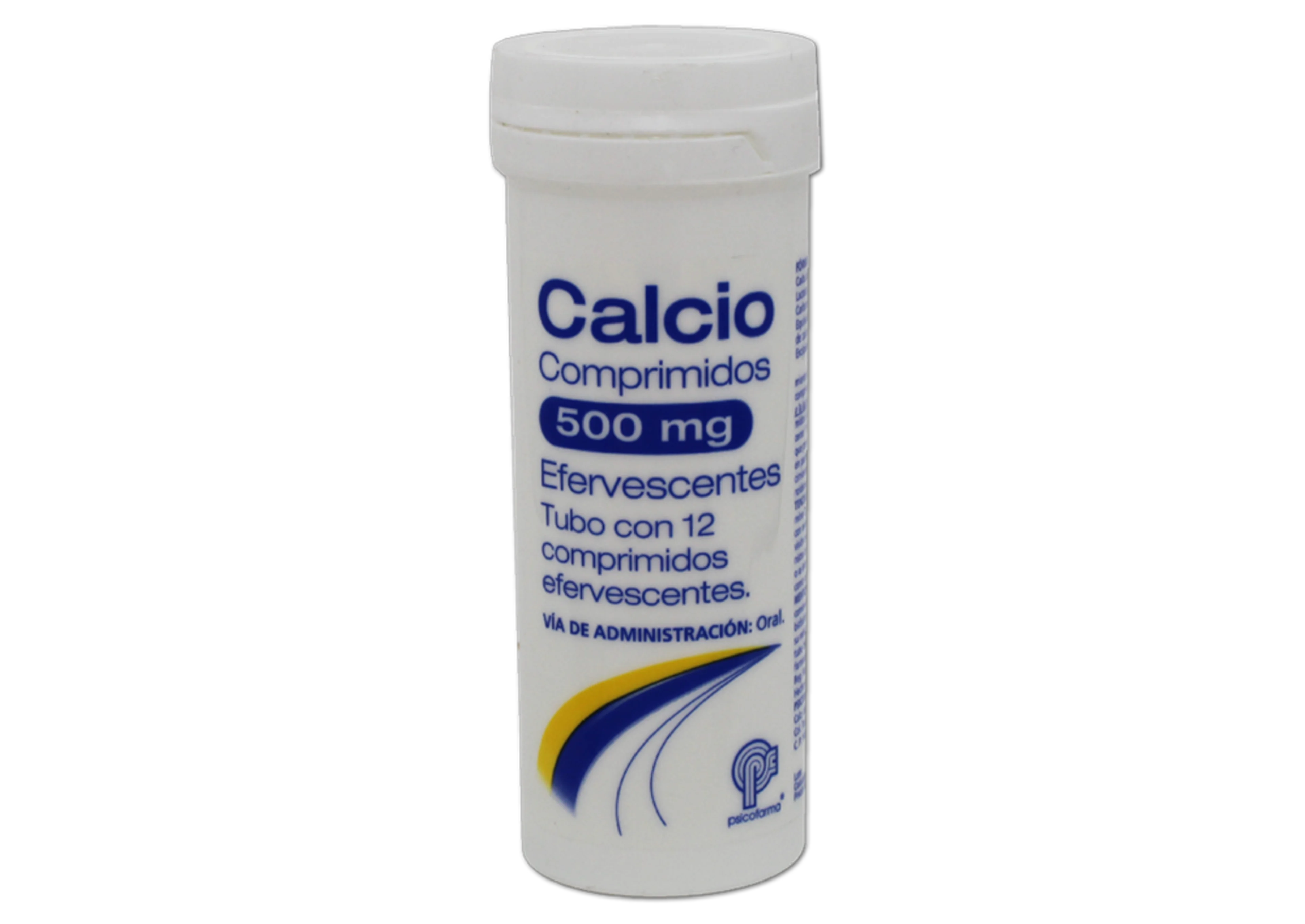 Calcio 500 mg Comprimidos Efervescentes con 12 Tabletas