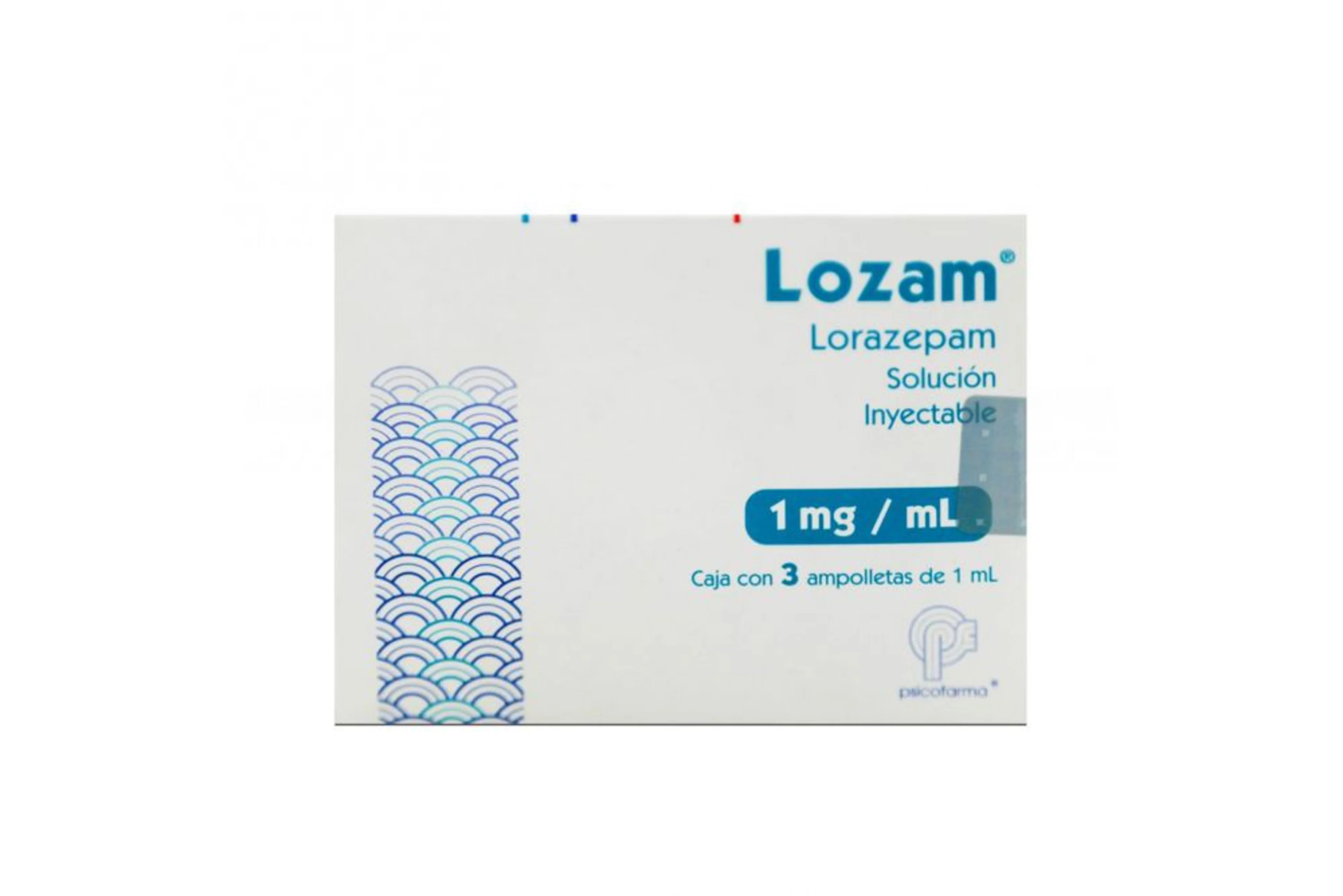 Lozam 1 Mg Con 3 Ampolletas De 1 Ml