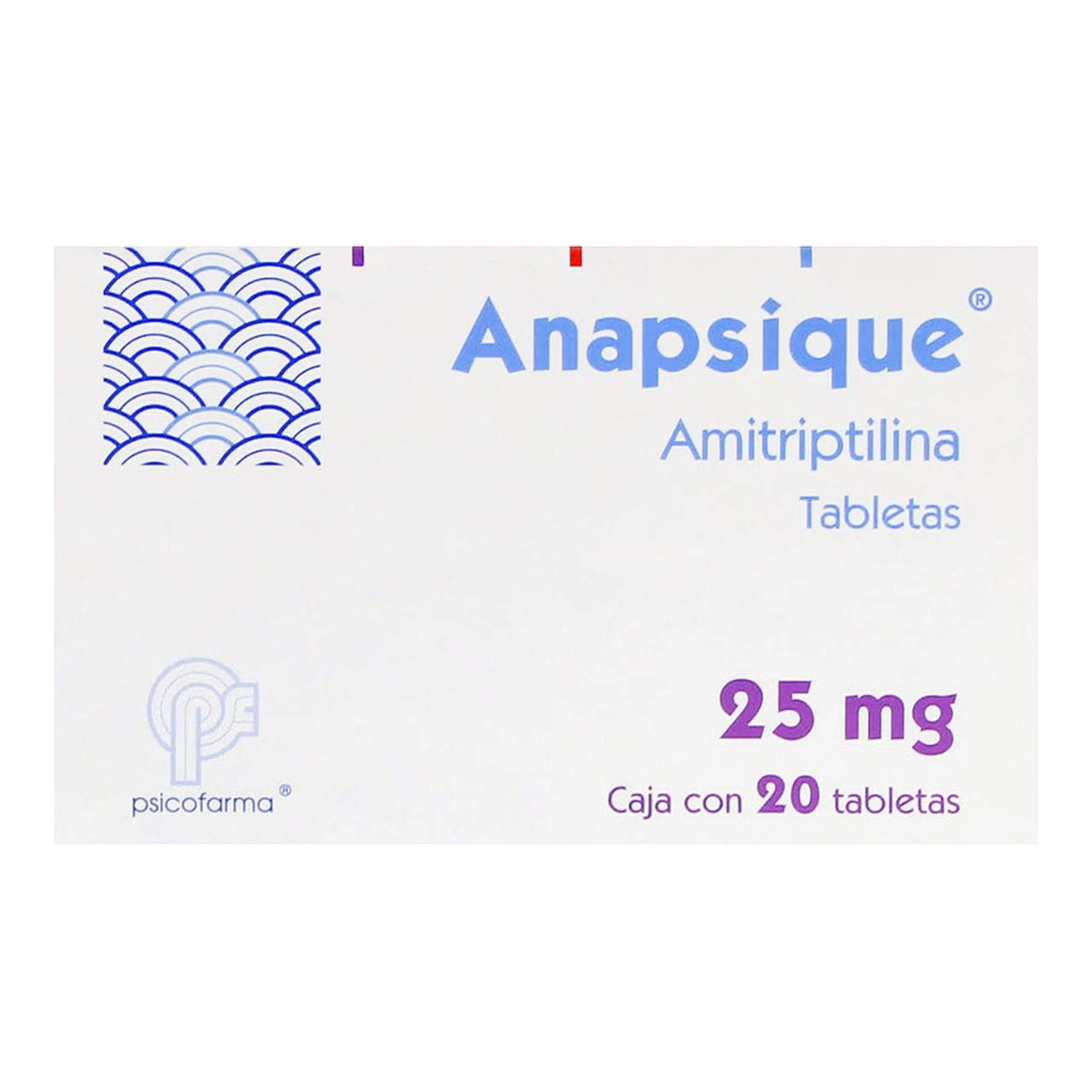 Anapsique 25 Mg Con 20 Tabletas