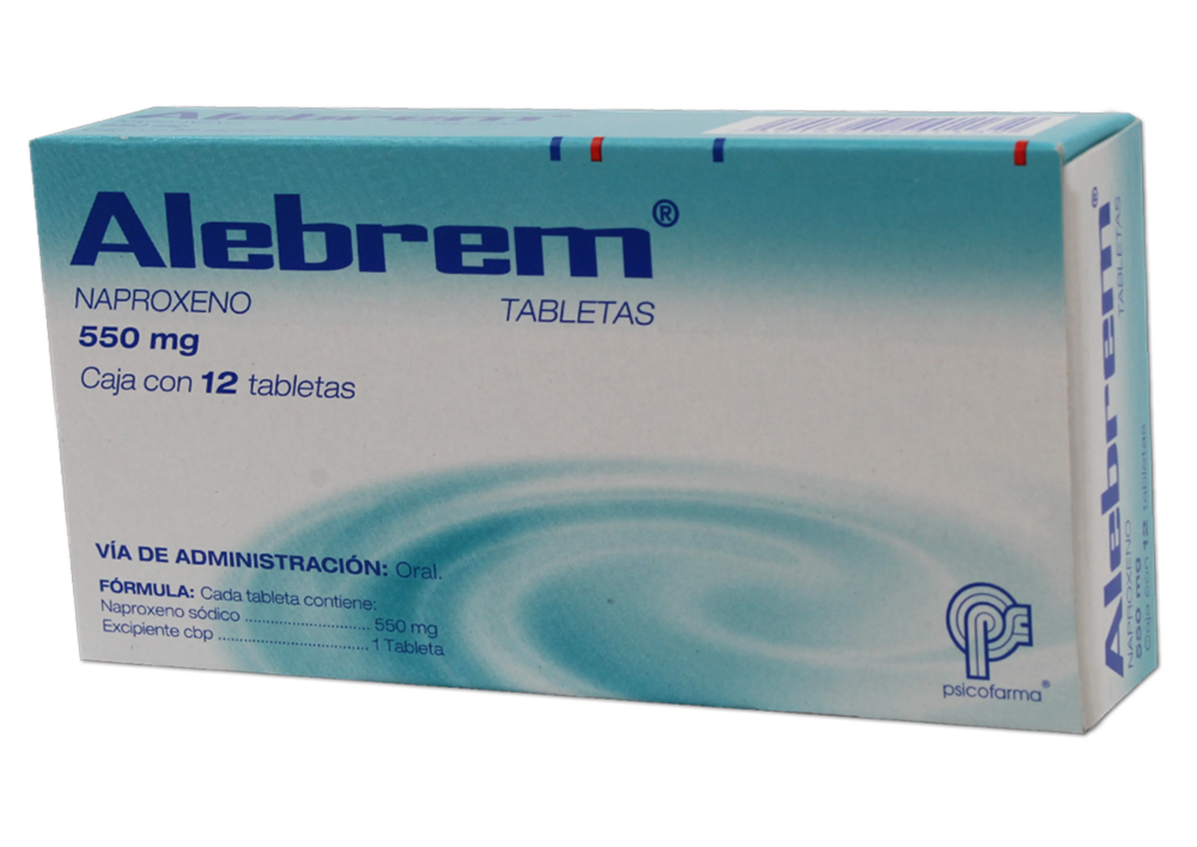 Alebrem 550Mg Con 12 Tabletas 