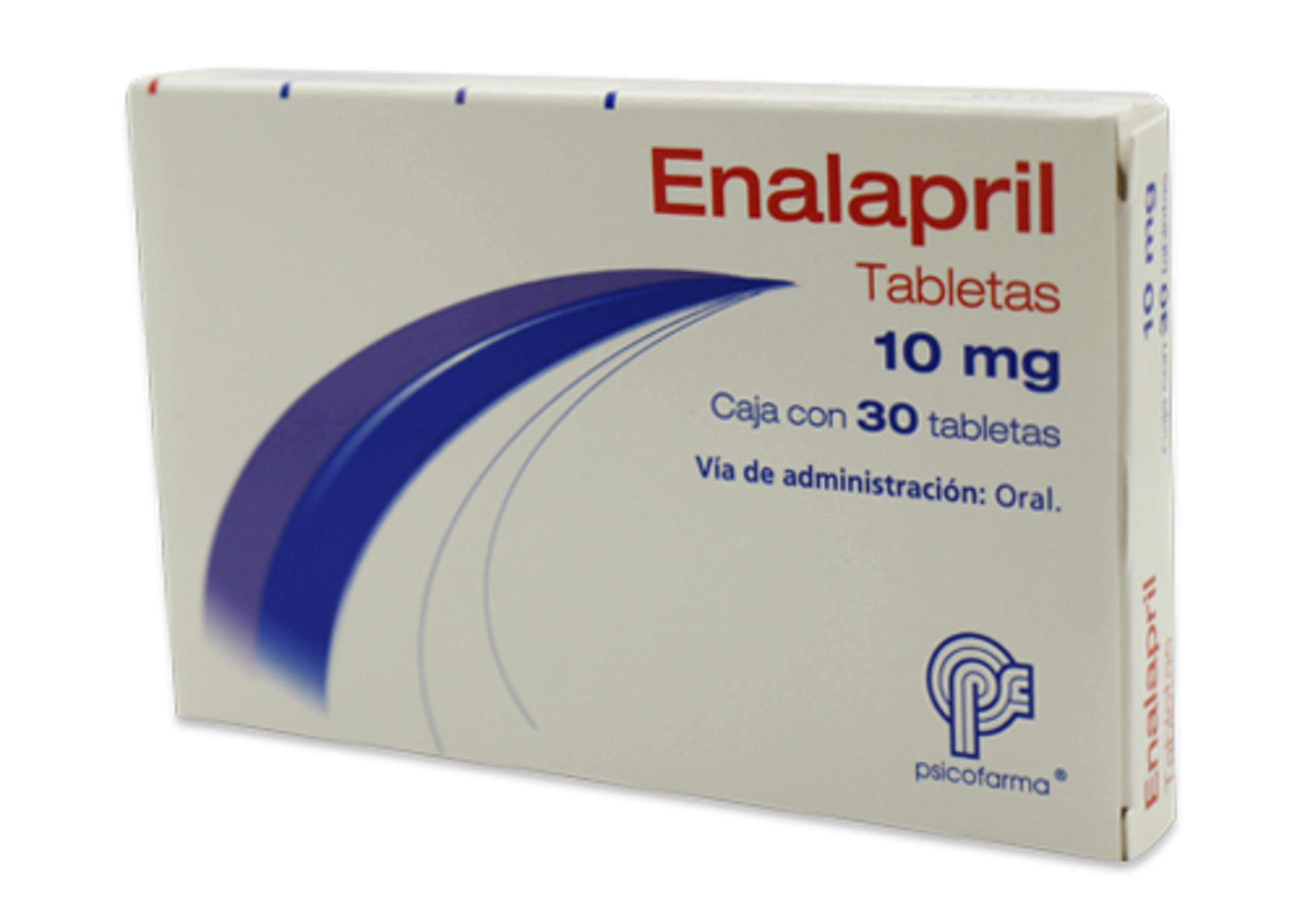 Enalapril 10 Mg Con 30 Tabletas (Psicofarma)