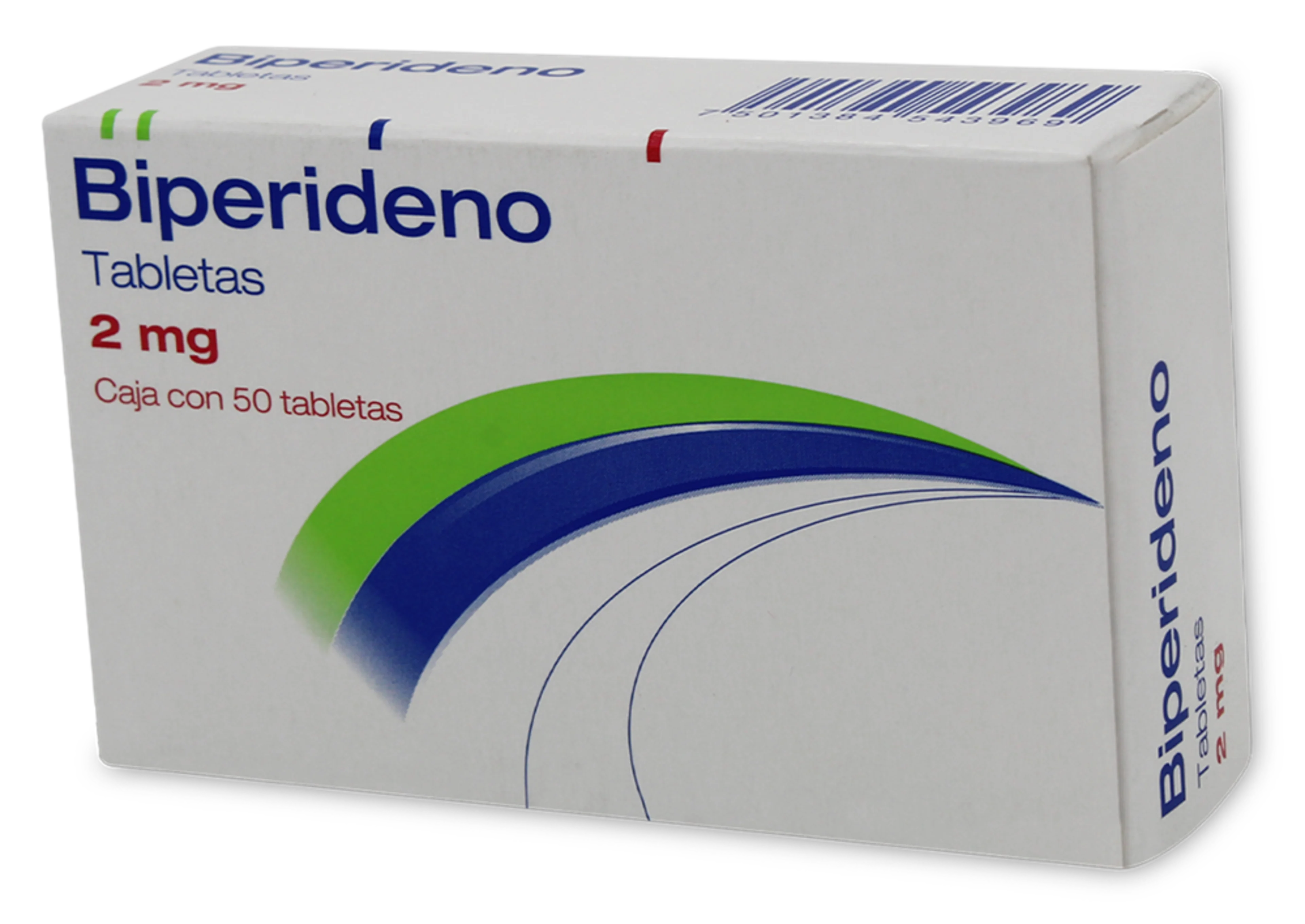 Biperideno 2 Mg Con 50 Tabletas 