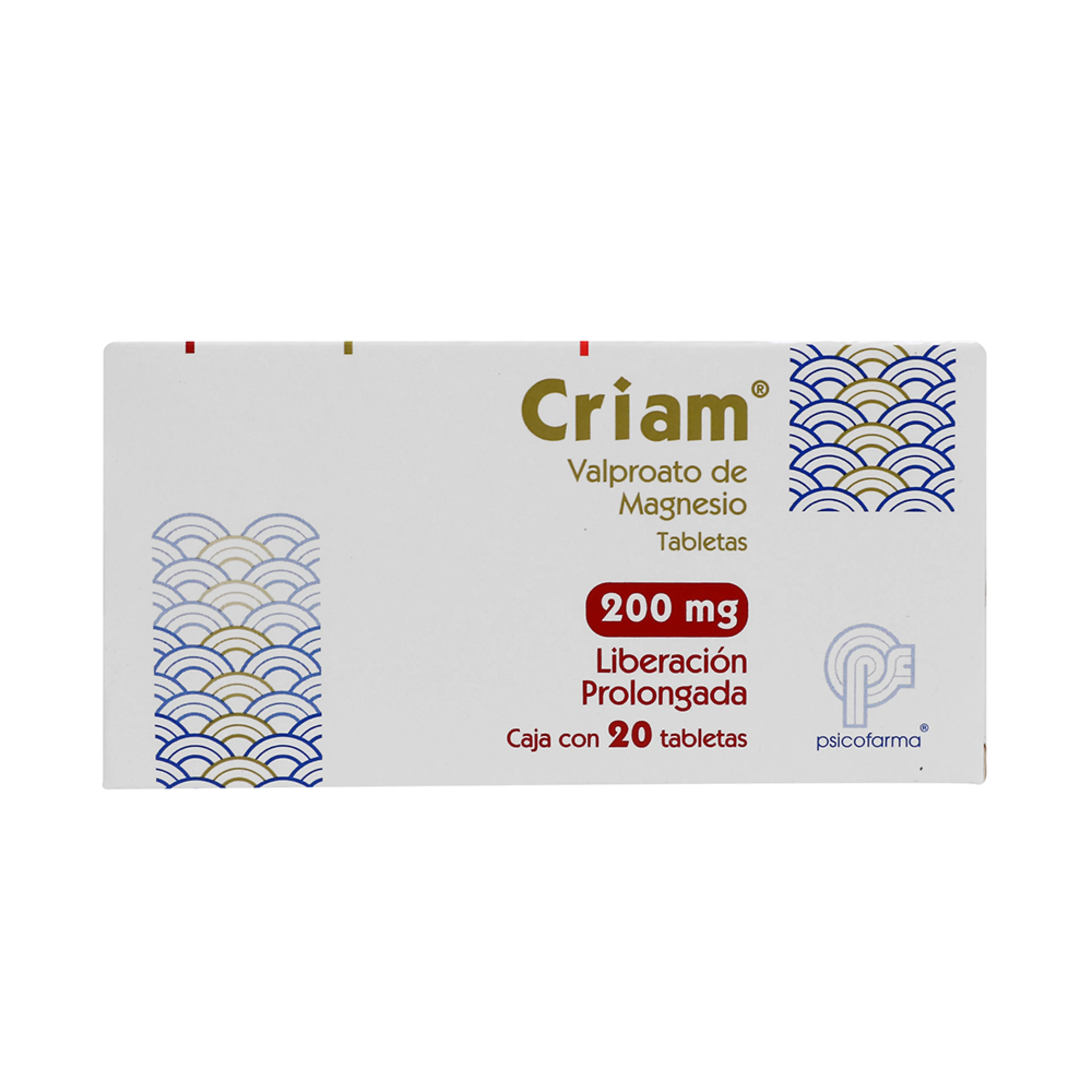 Criam 200 Mg Con 20 Tabletas