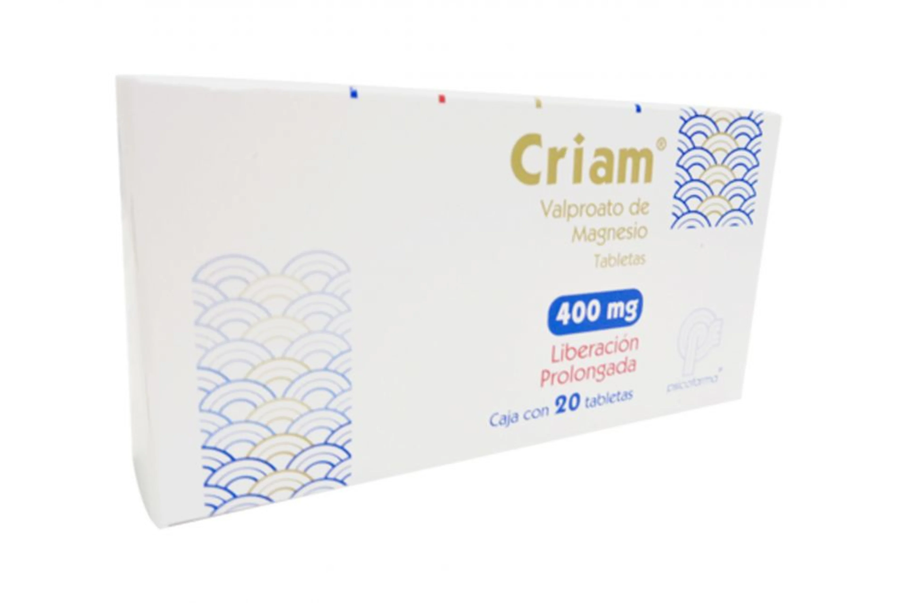 Criam Valproato De Magnesio 400 Mg Liberación Prolongada Con 20 Tabletas