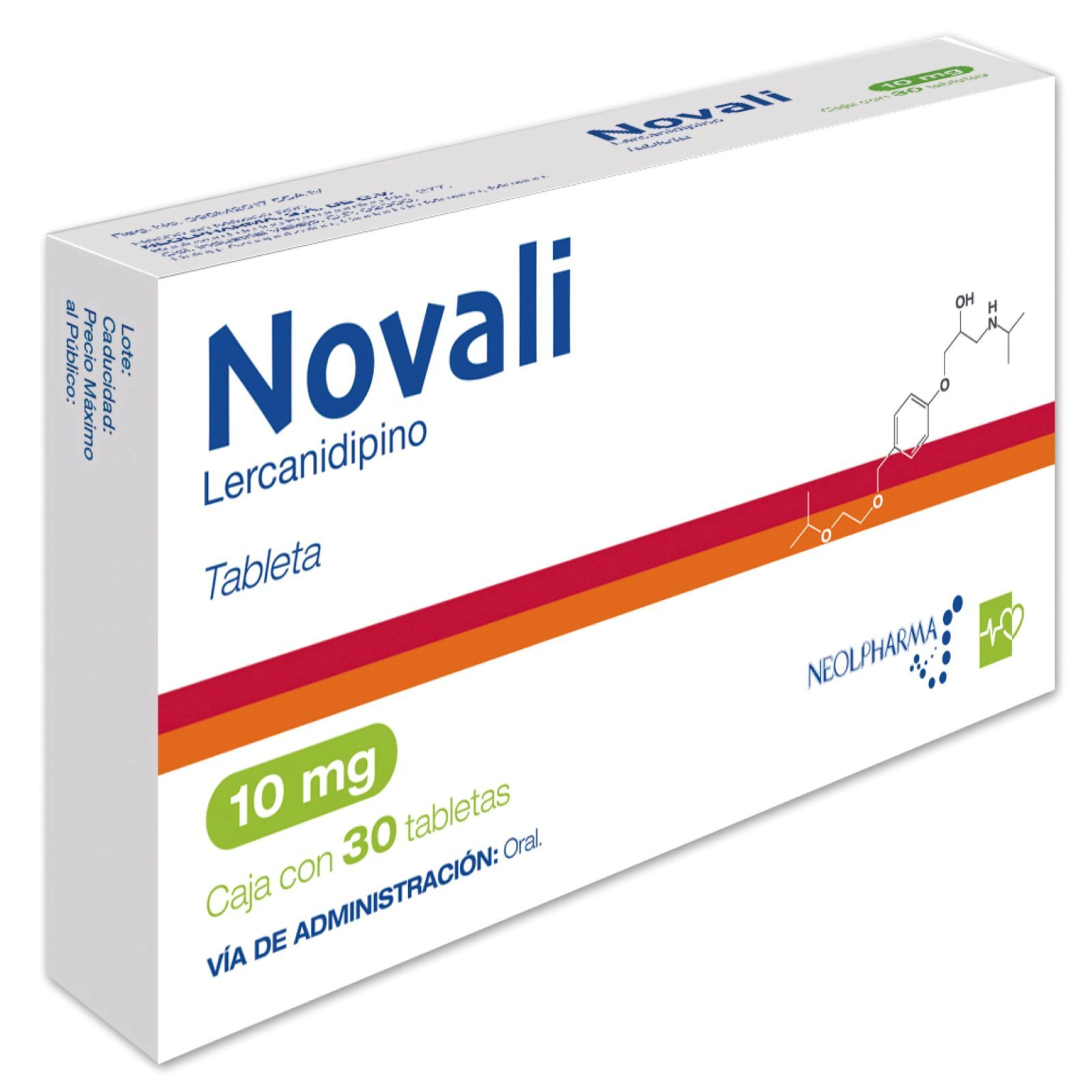 Novali 10 Mg Con 30 Tabletas
