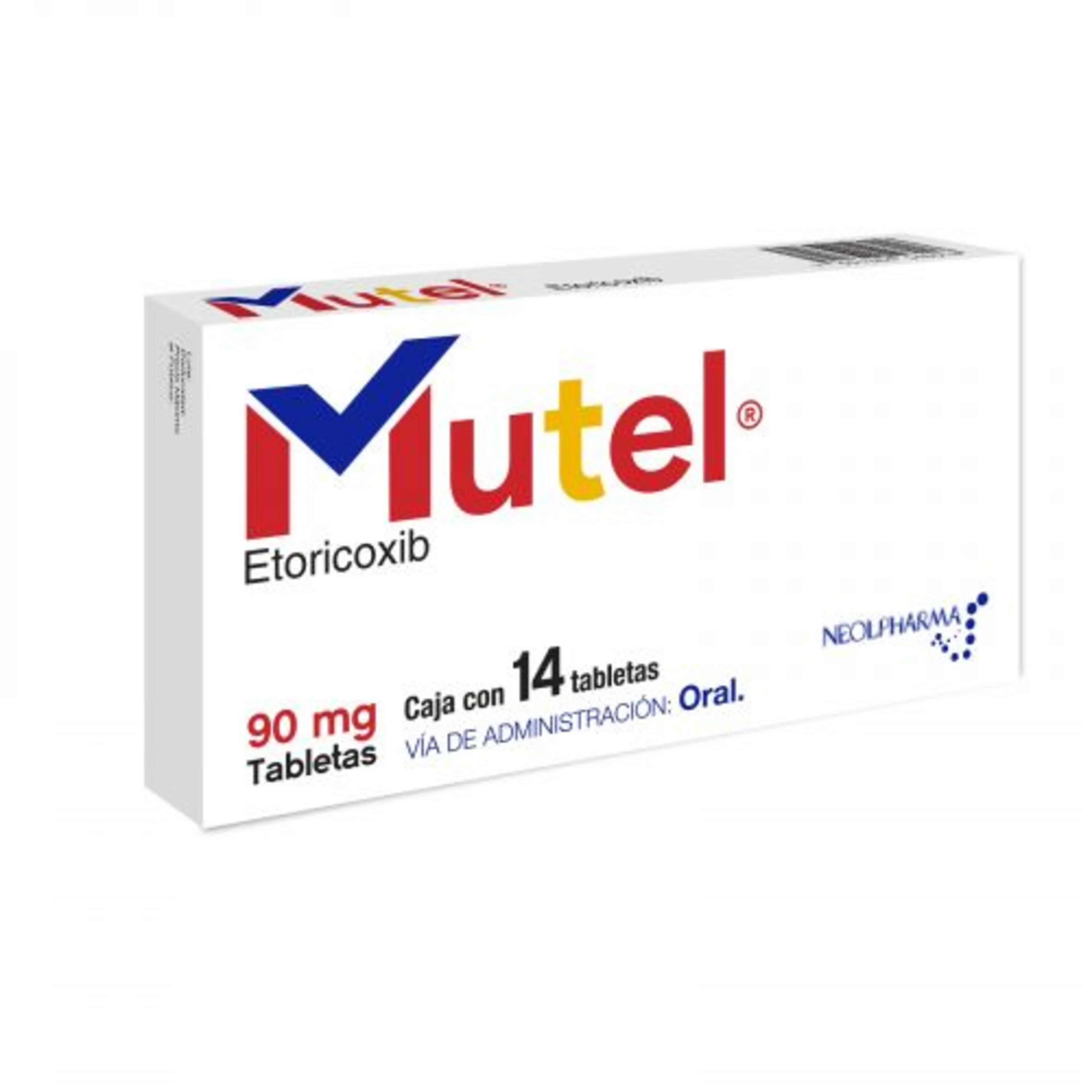 Mutel 90 Mg Con 14 Tabletas