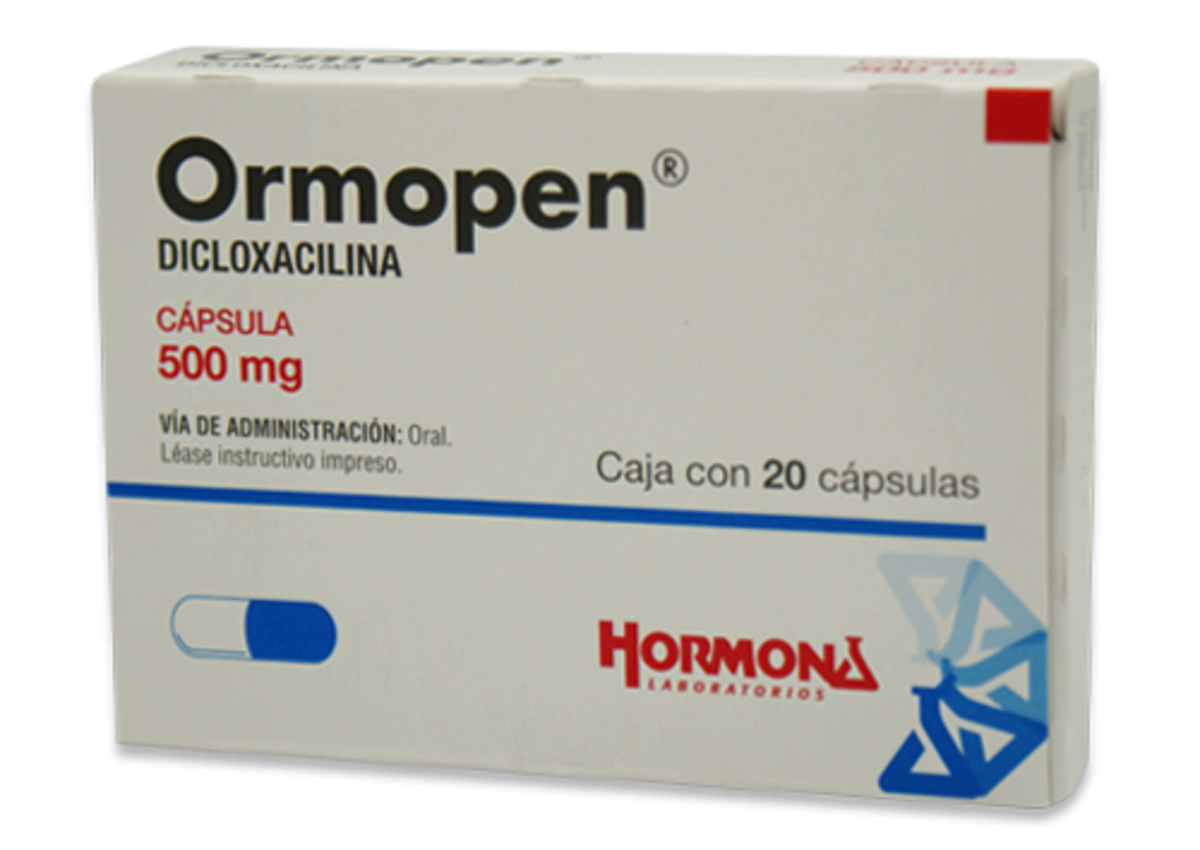 Ormopen Dicloxacilina 500 Mg Con 20 Cápsulas