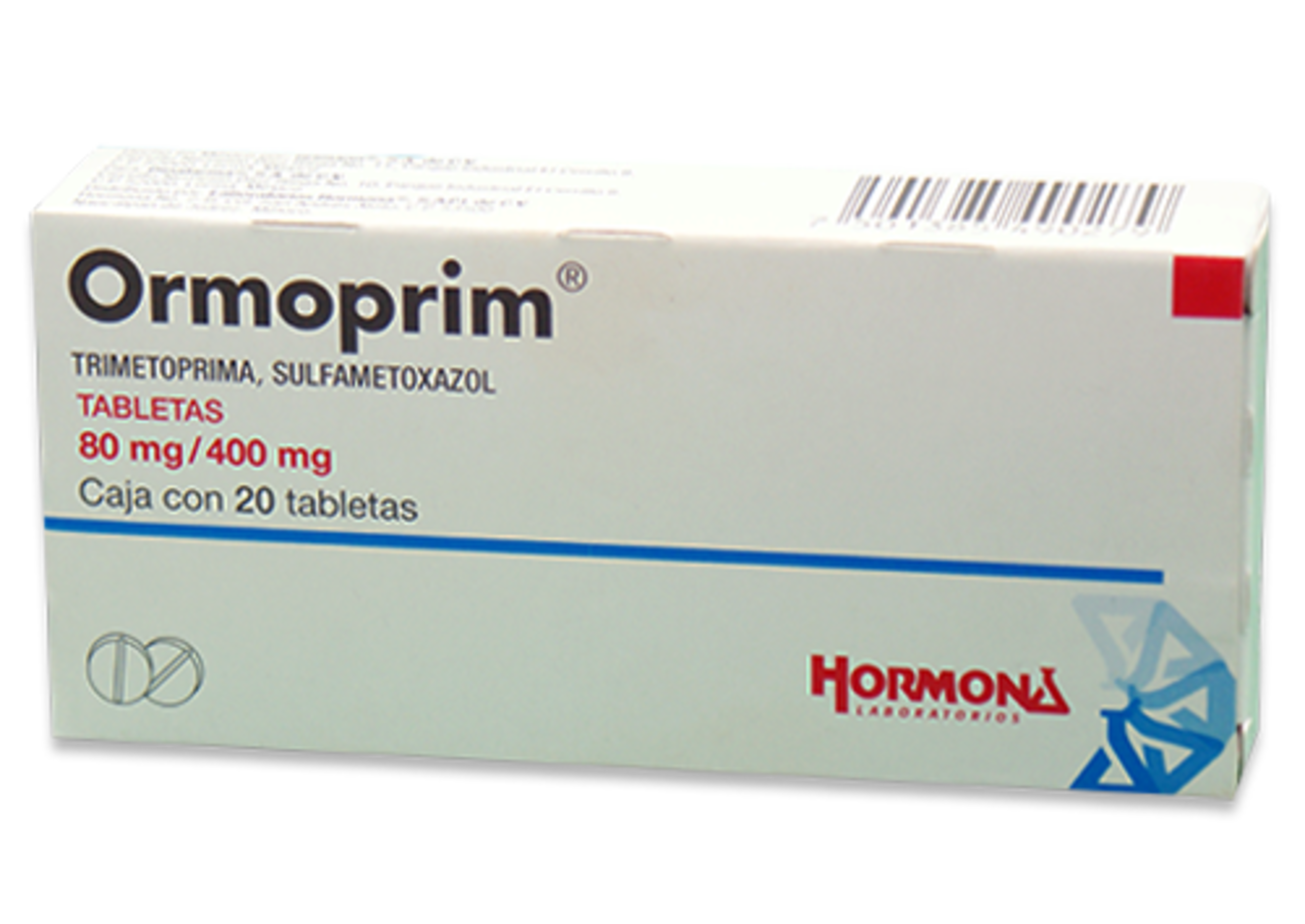 Ormoprim Sulfametoxazol Trimetoprima 80/400 Mg Con 20 Tabletas