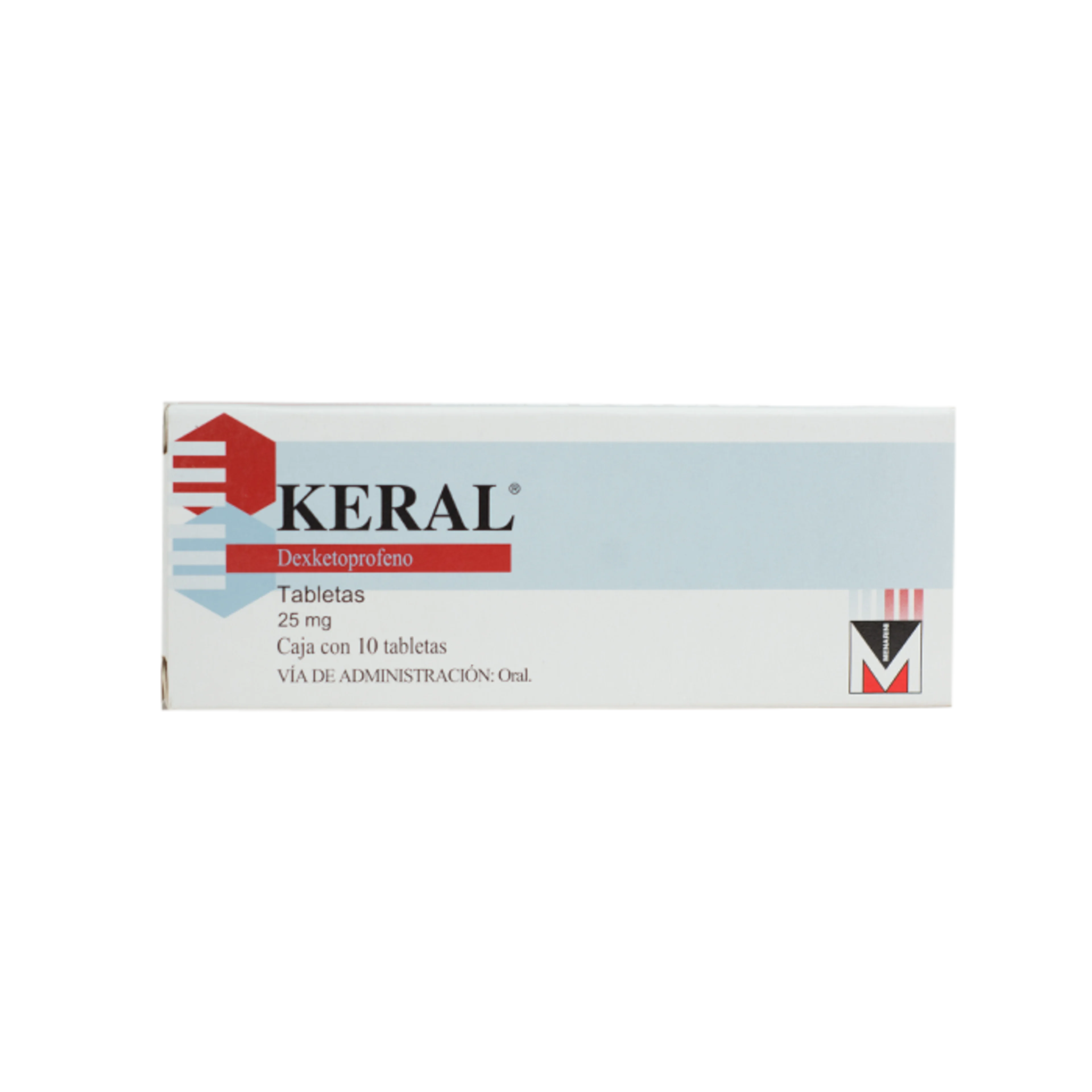Keral 25 Mg Con 10 Tabletas