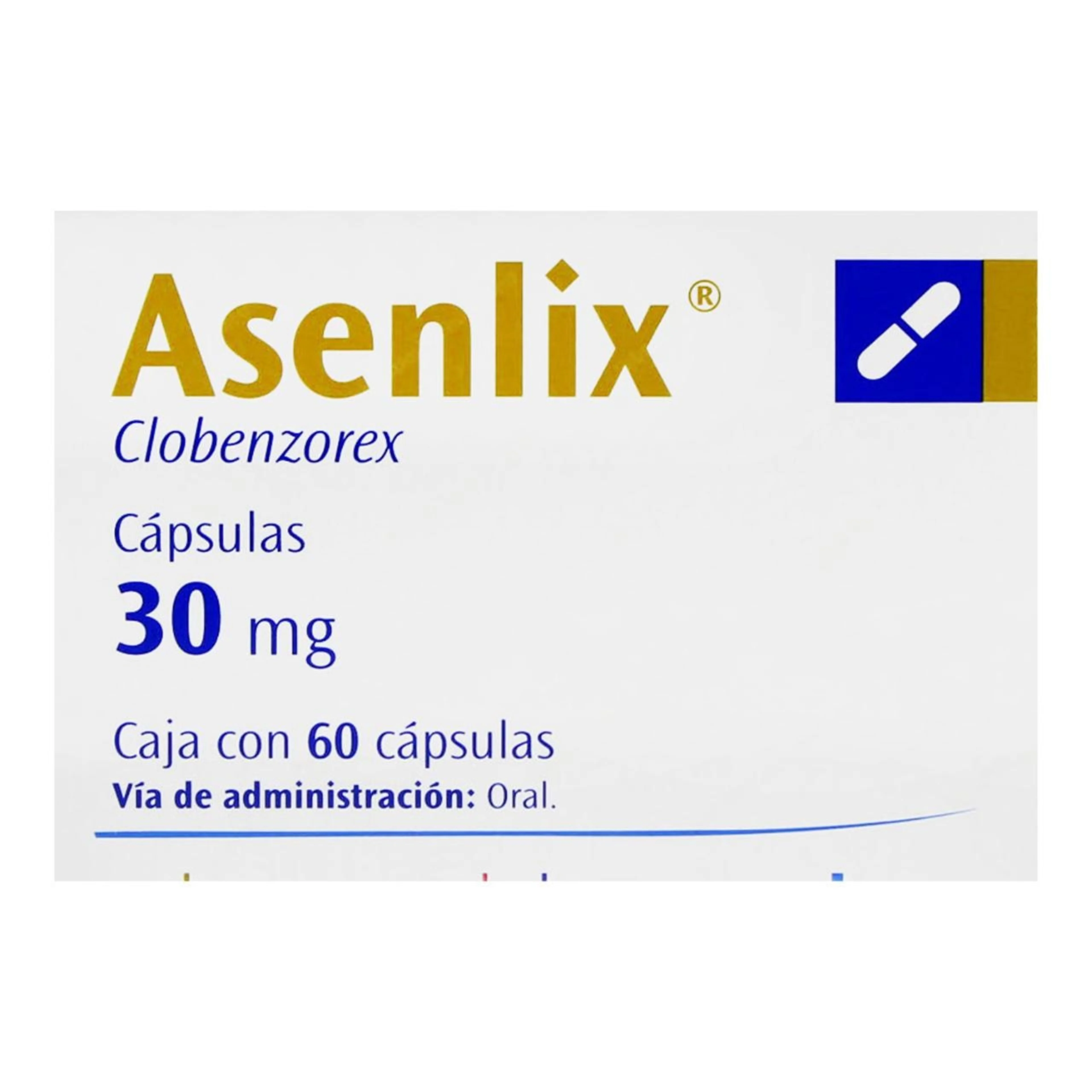 Asenlix 30 Mg Con 60 Cápsulas