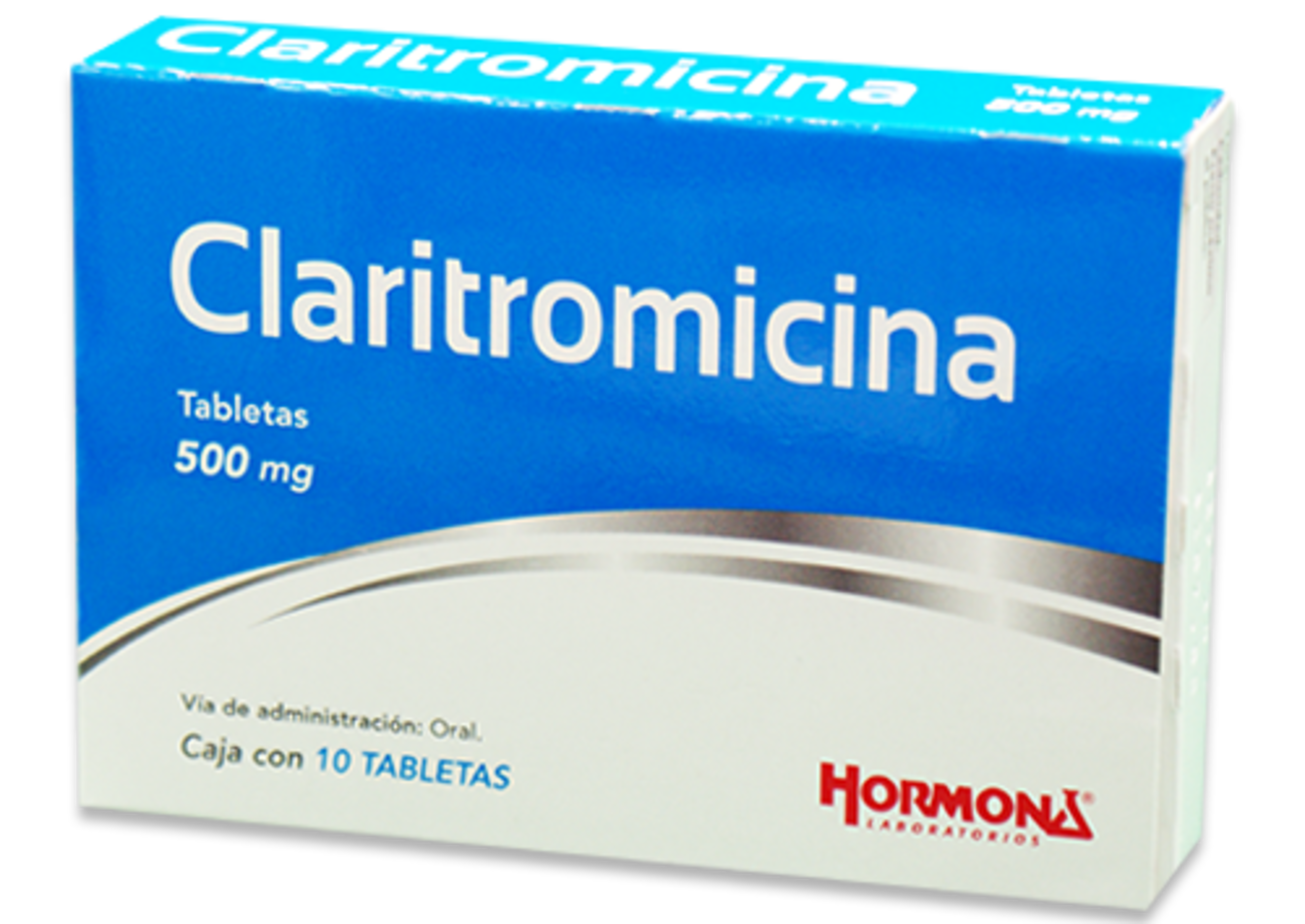 Claritromicina 500 Mg Con 10 Tabletas