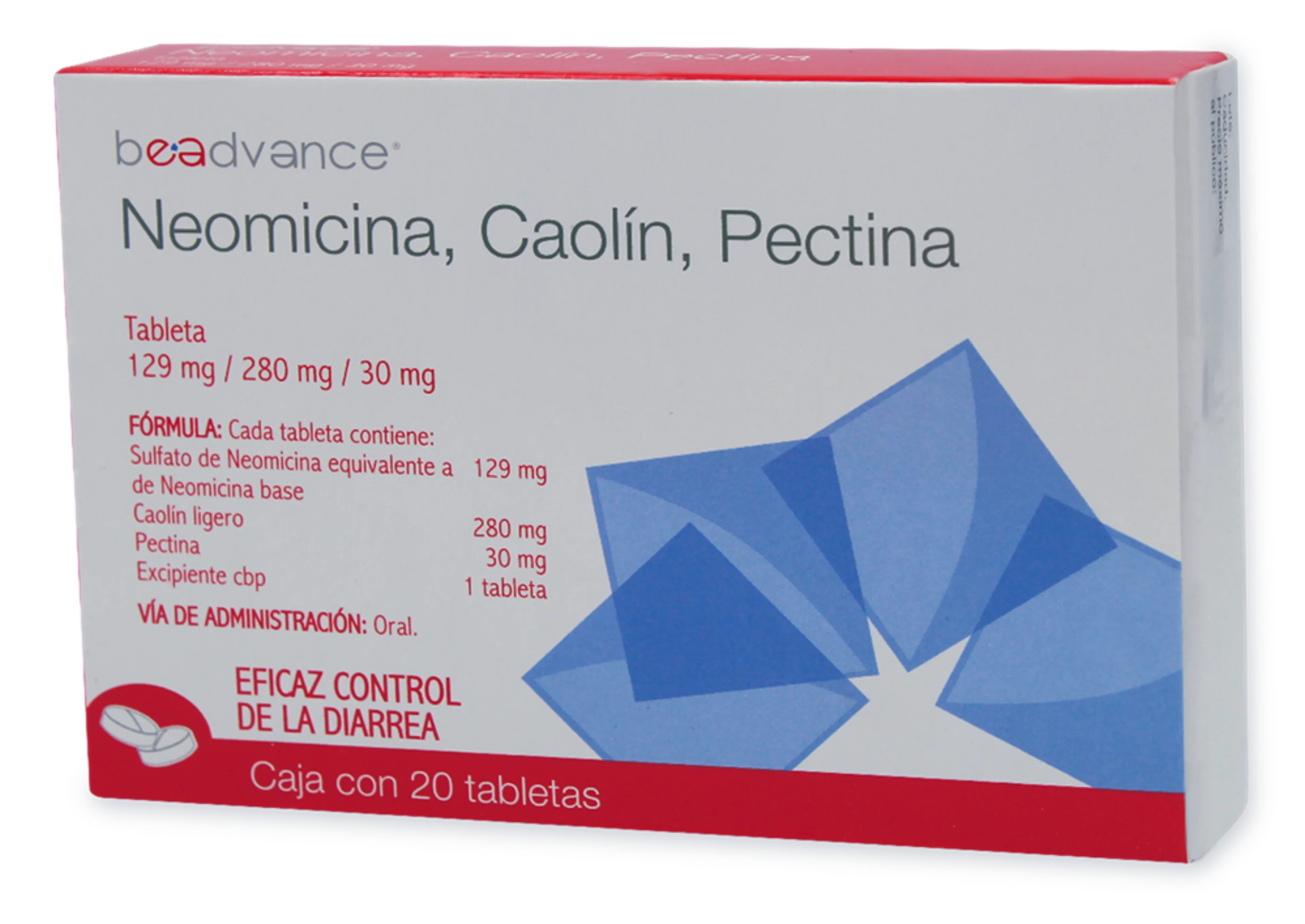 Neomi/cao/pecti 20tab 129 mg/280mg/30mg